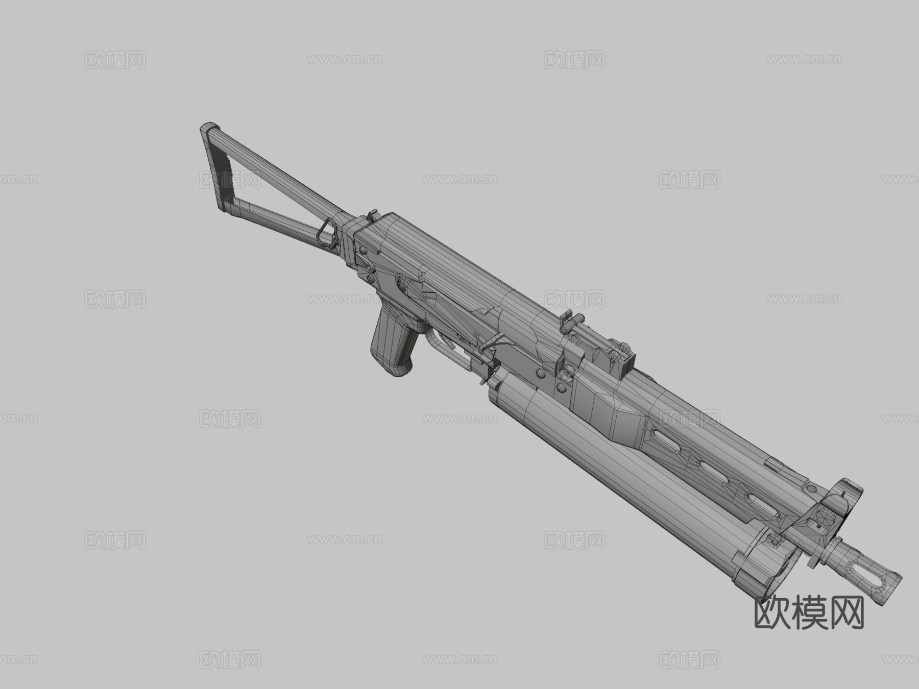 PP-19野牛冲锋枪3d模型