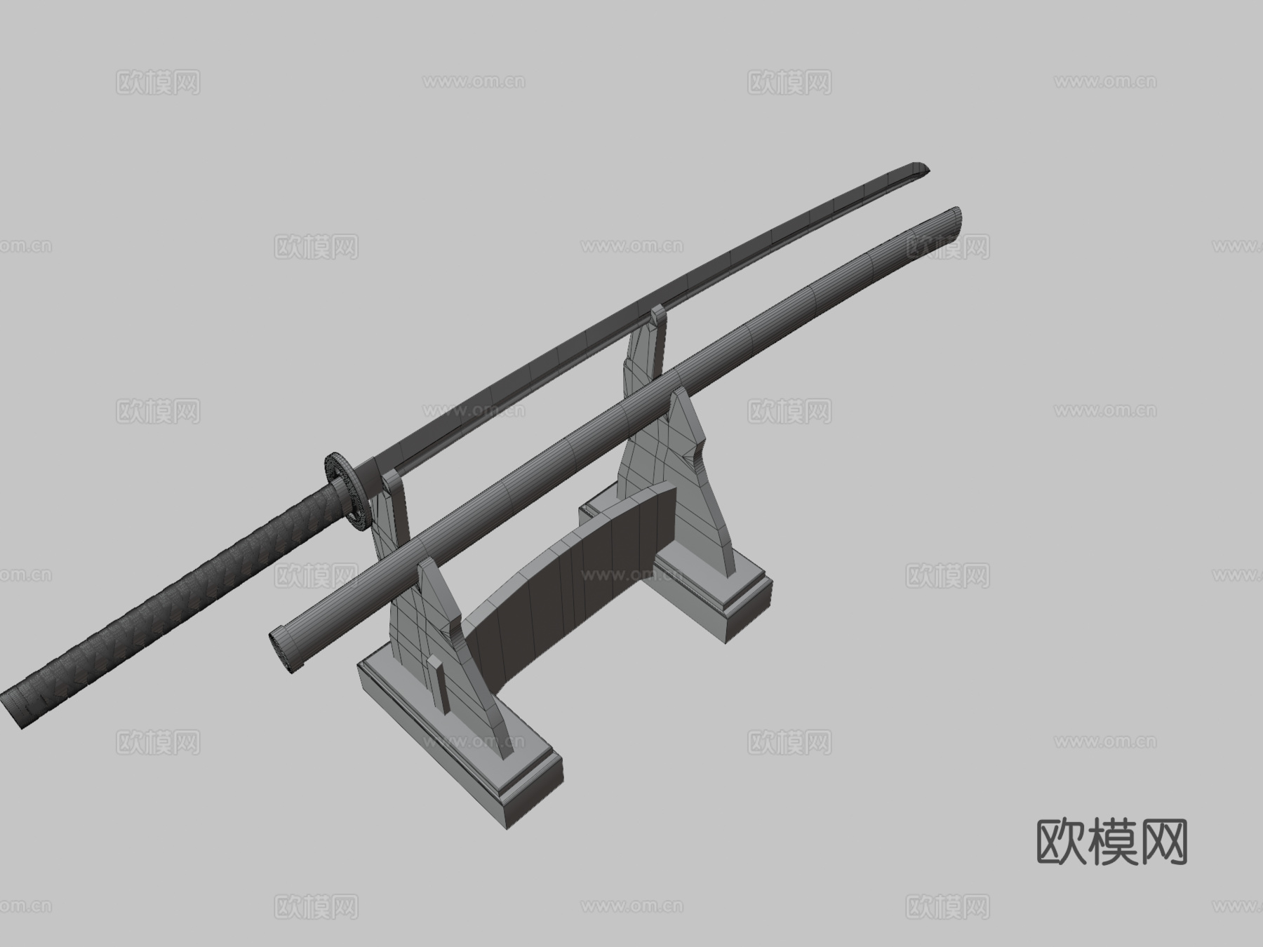 武士刀3d模型