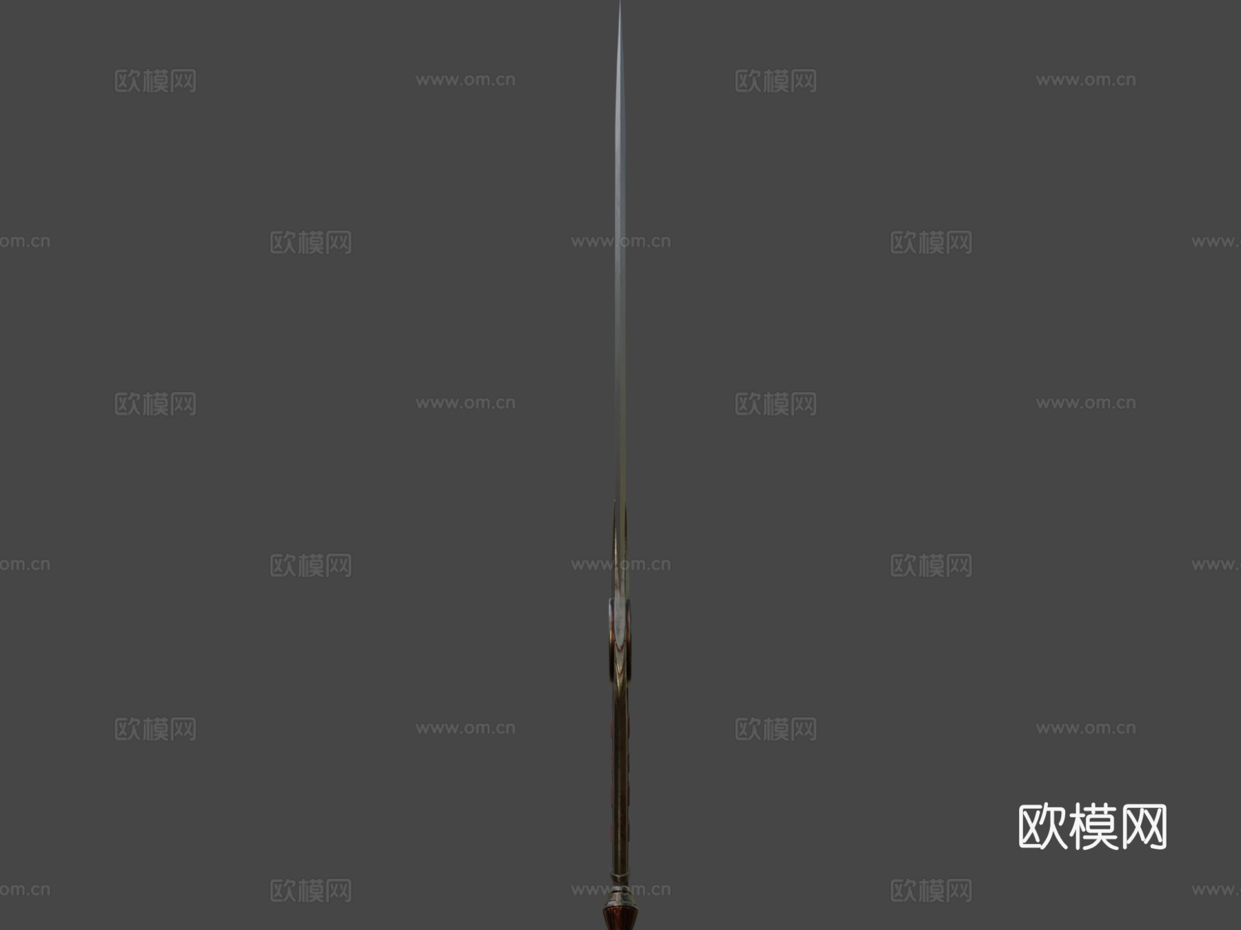 蛇之弦-血色-单手剑3d模型