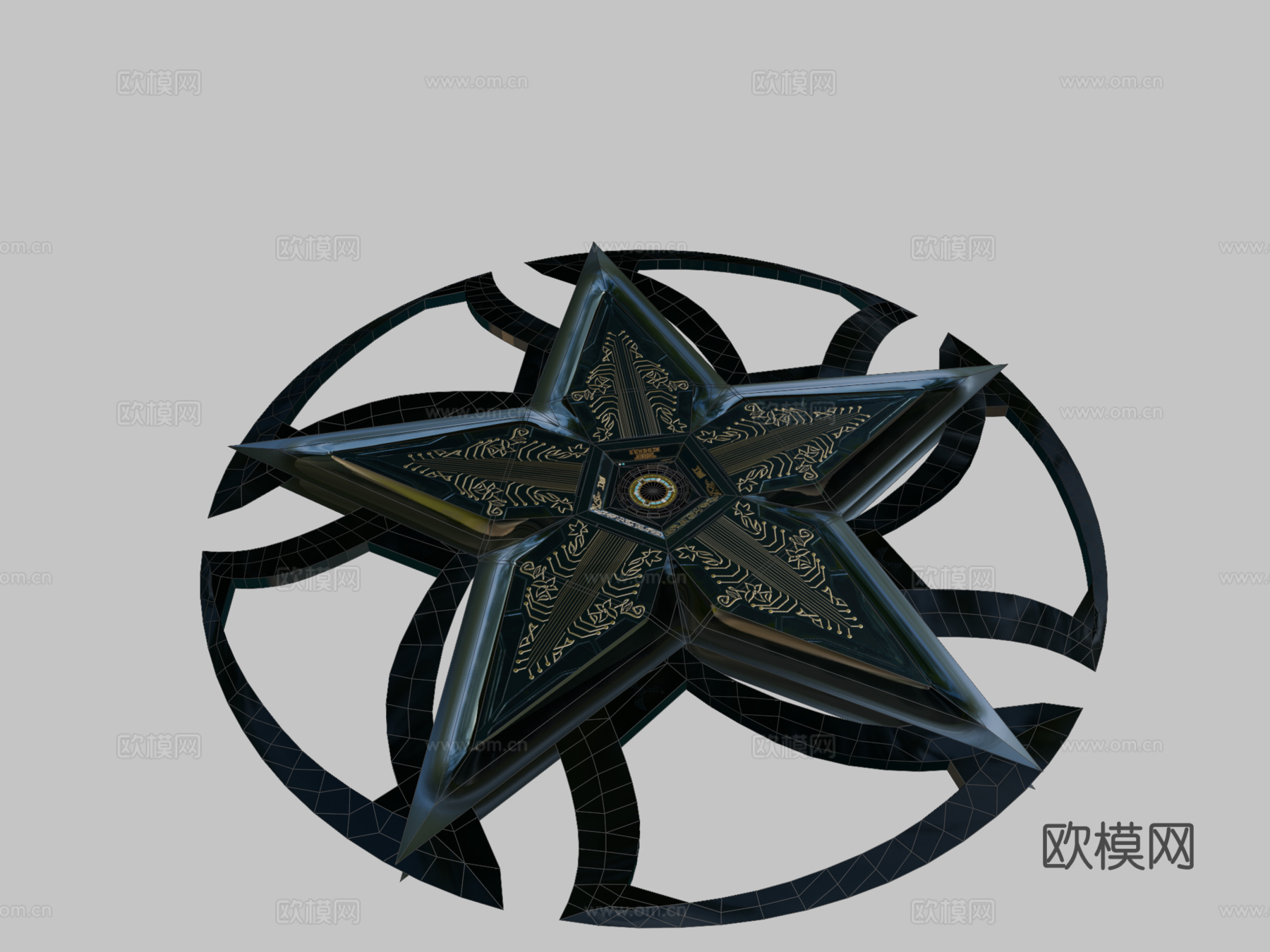 手里剑3d模型