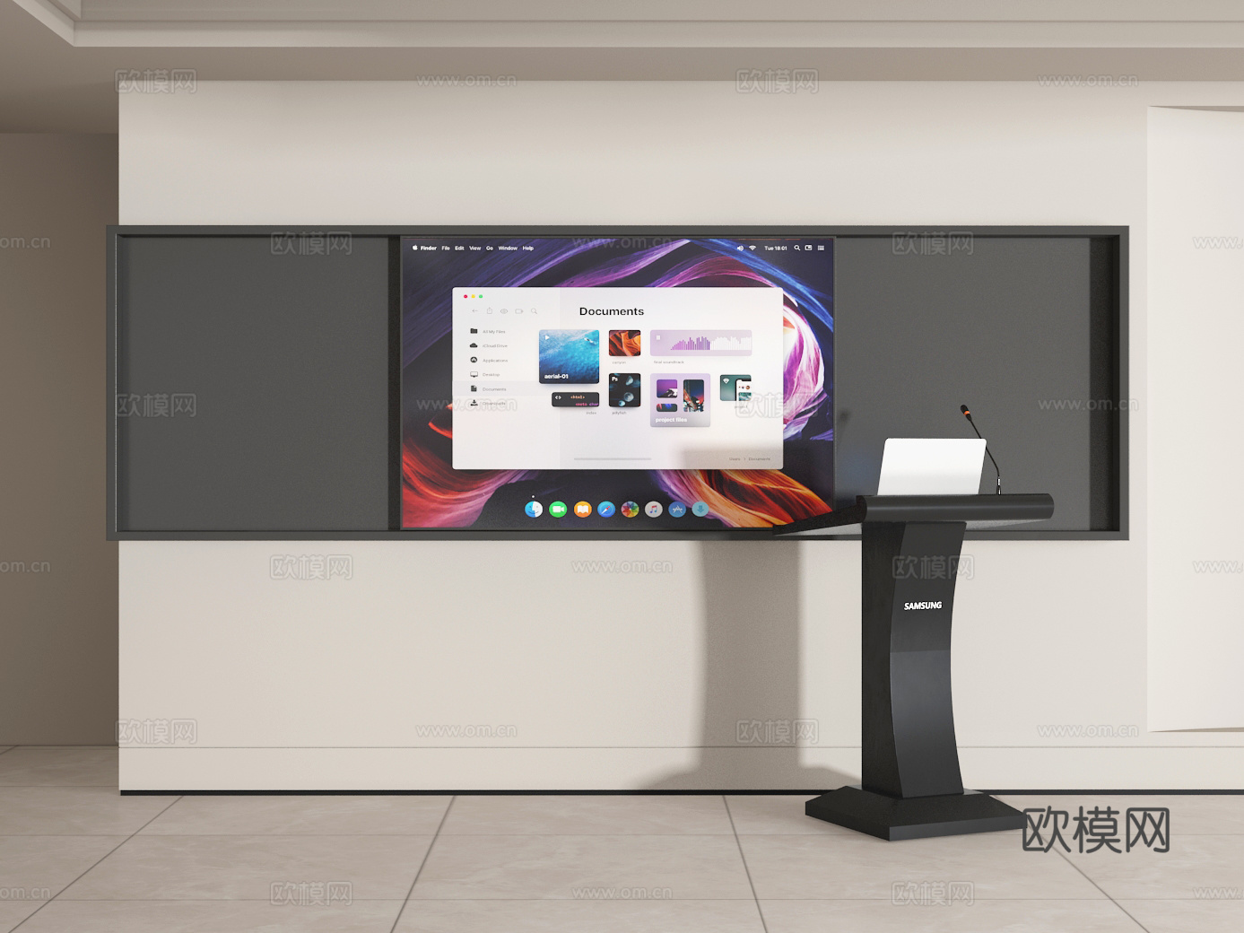 黑板3d模型
