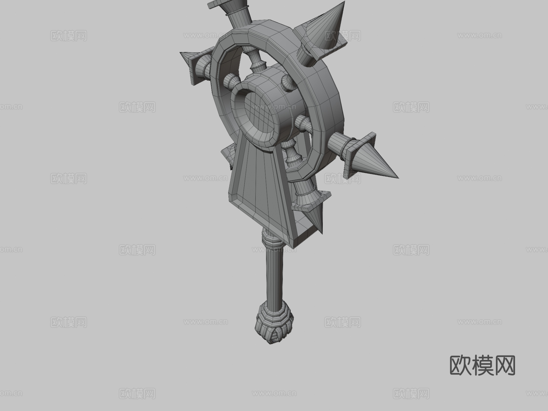 海盗武器-轮斧3d模型