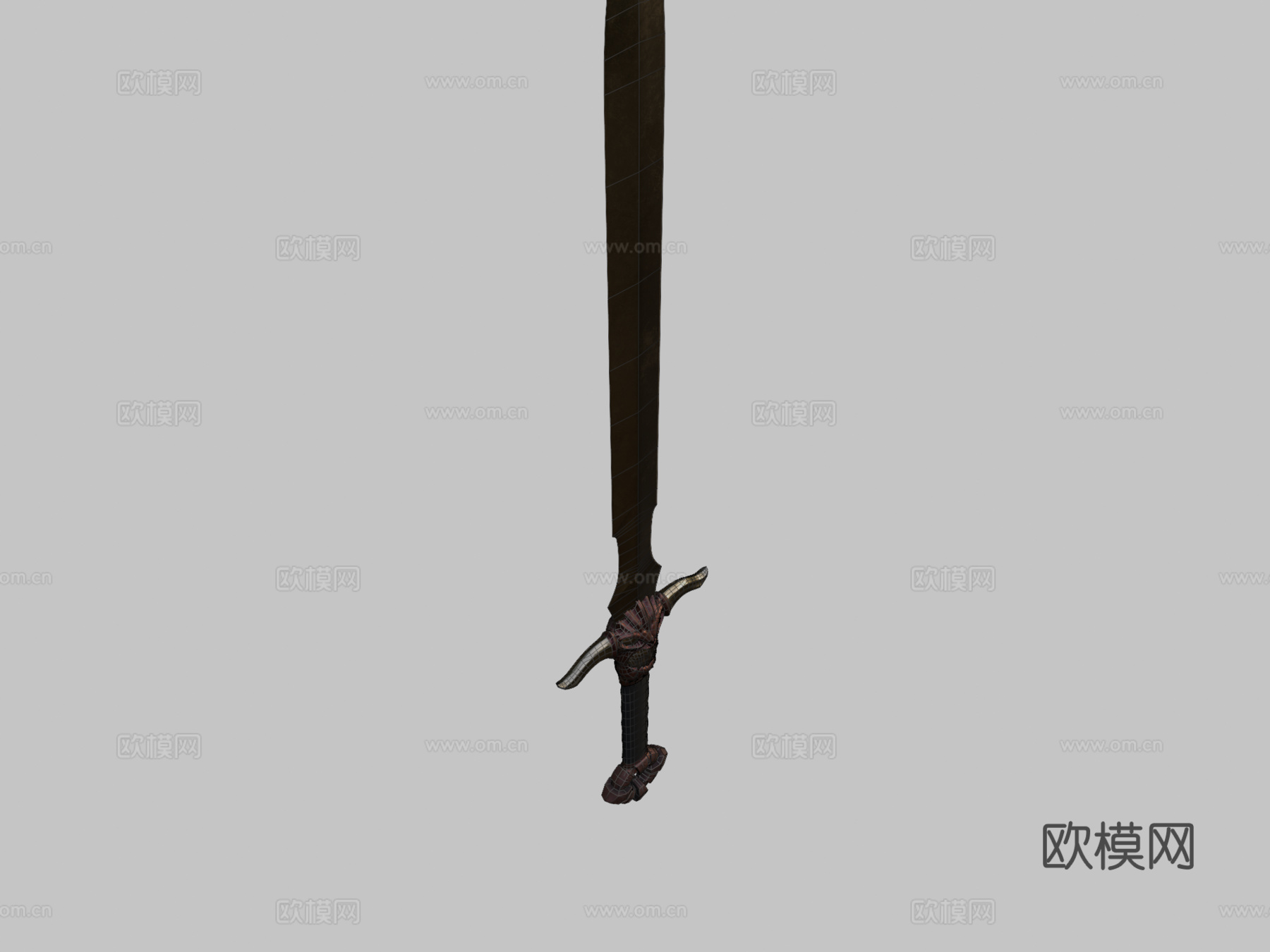 野兽之刃-恶魔-单手剑3d模型