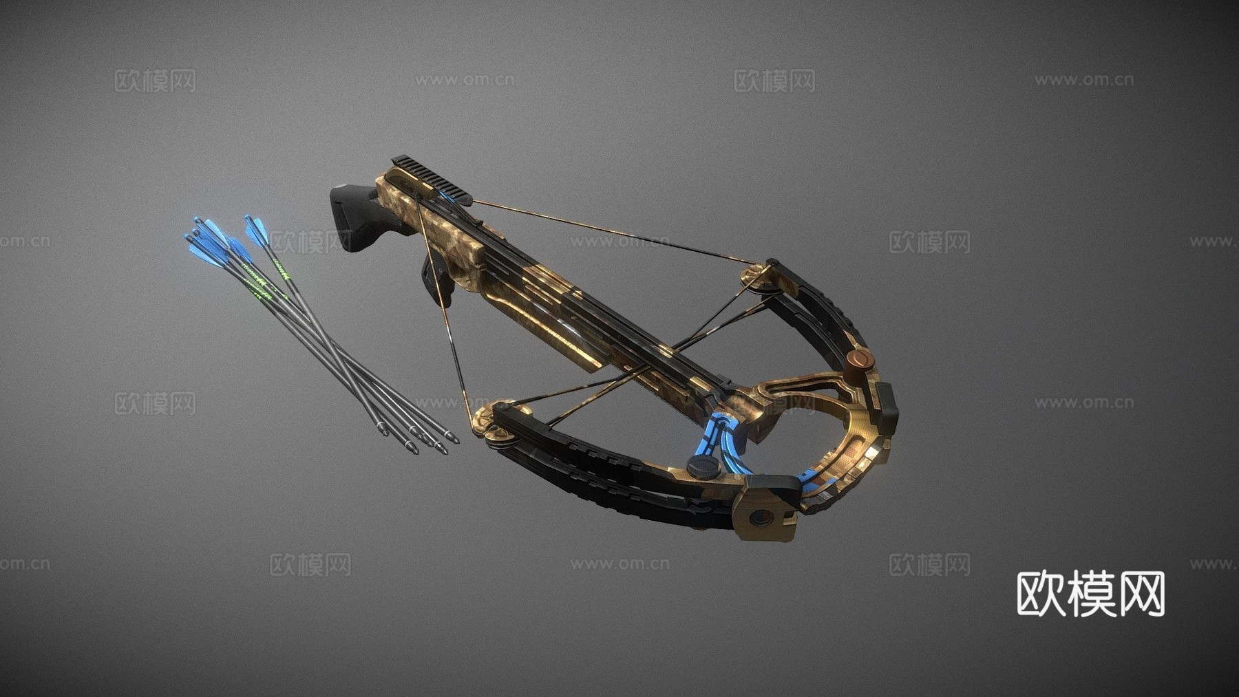 弩3d模型
