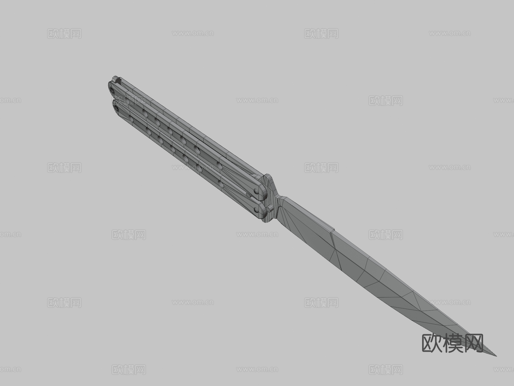 Benchmade蝴蝶刀3d模型