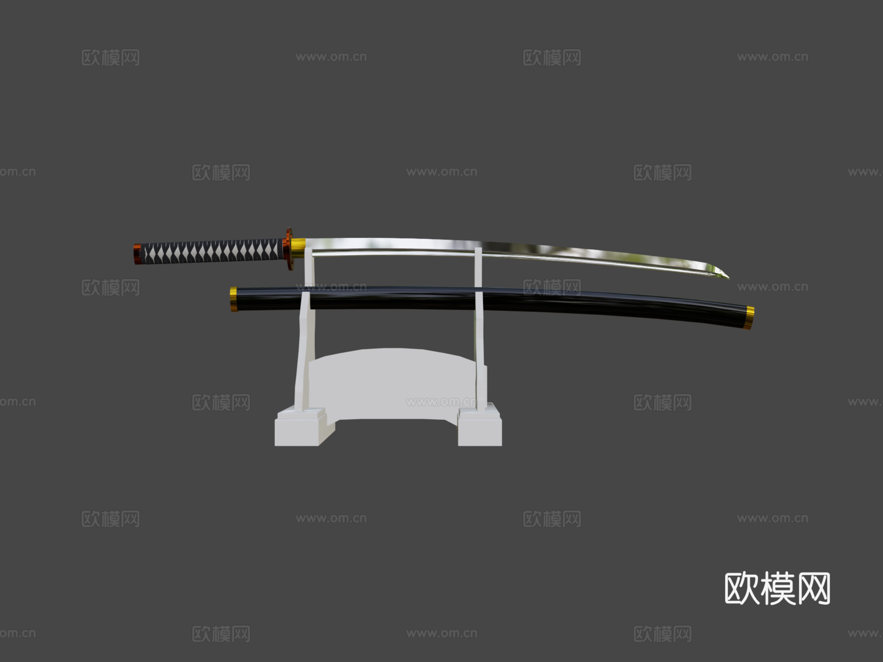 武士刀3d模型