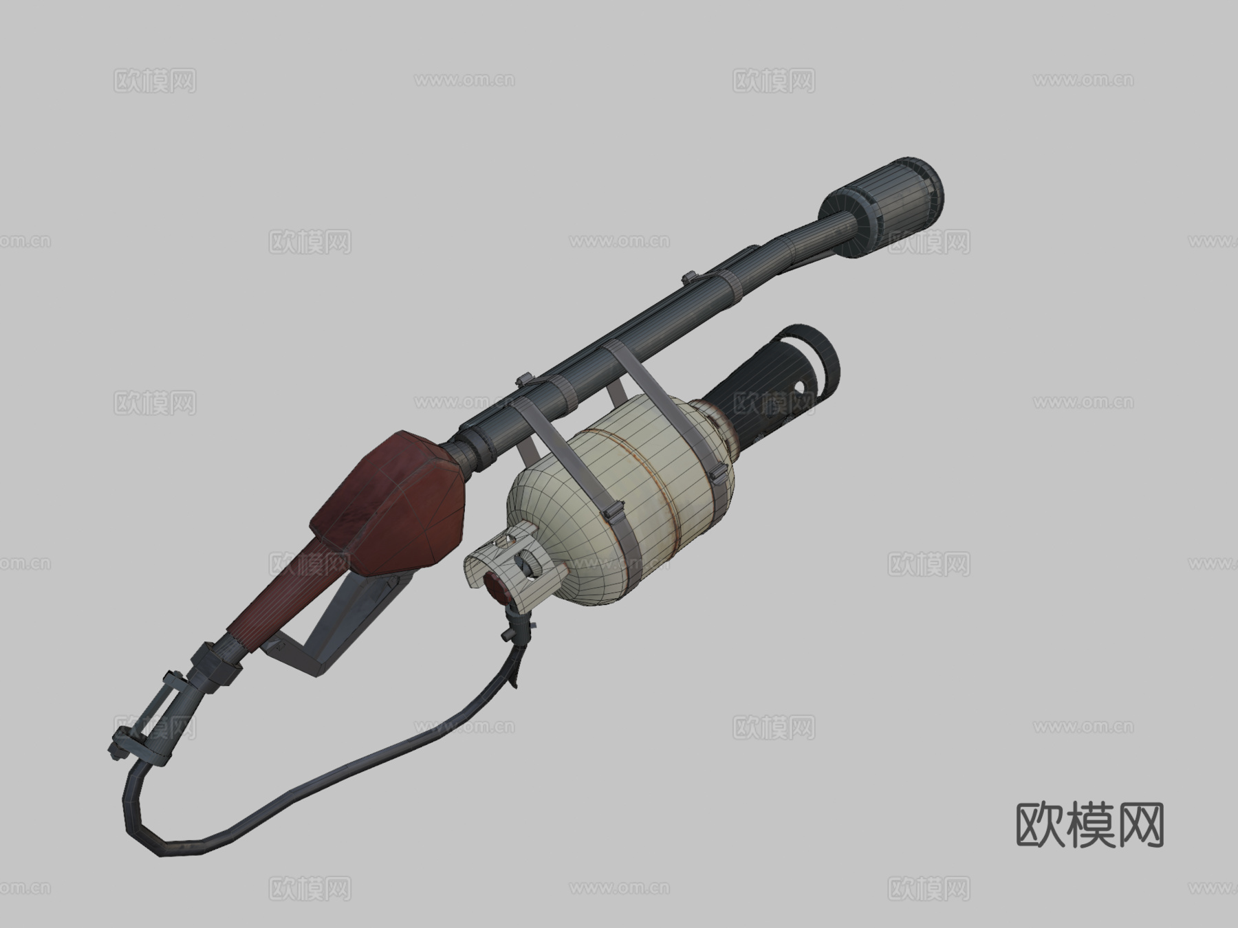 松散TF2火焰喷射器重制3d模型