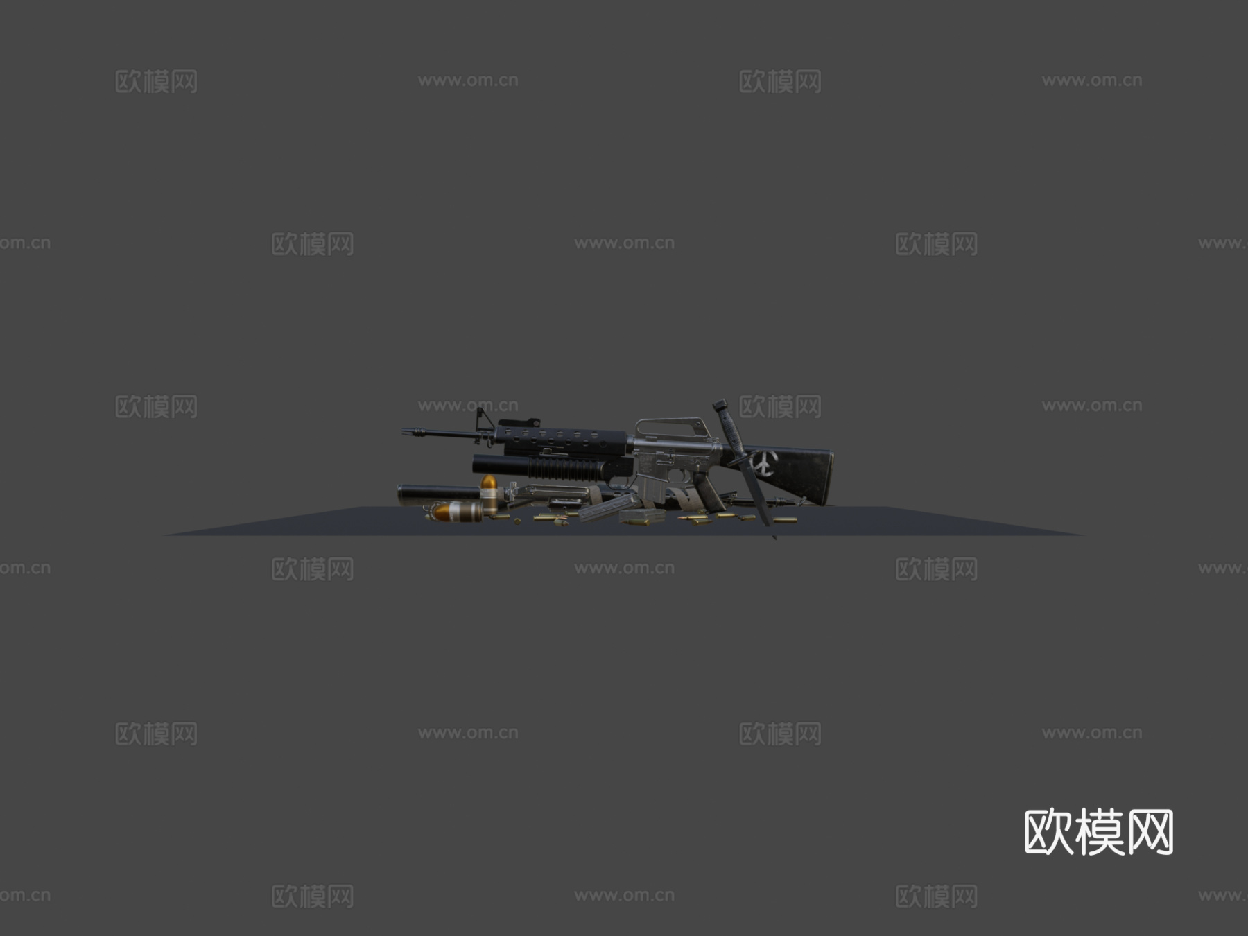 M16A1 可定制su模型su模型