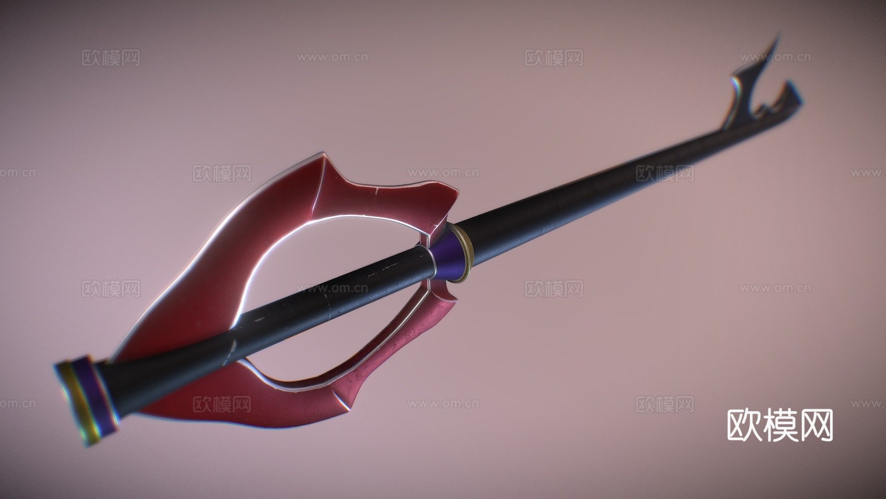人心钥匙刀3d模型