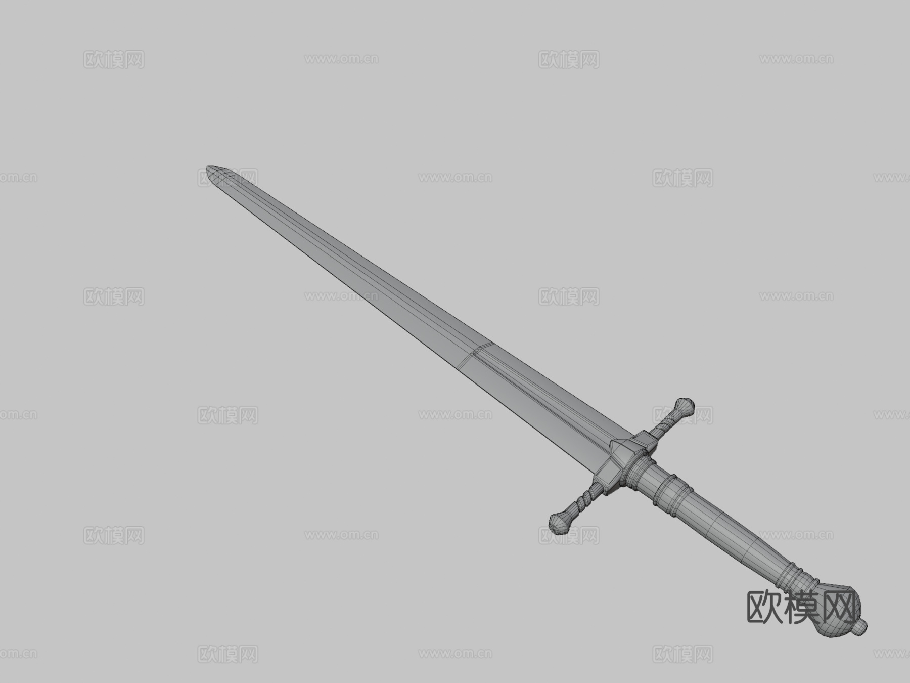 镀金剑3d模型