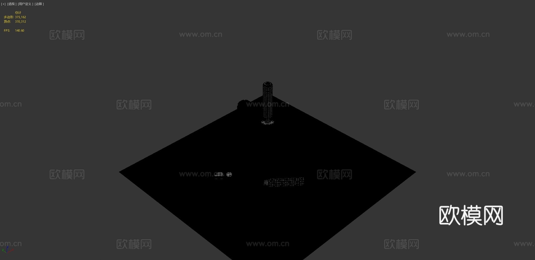 微技术猎杀三刃匕首3d模型