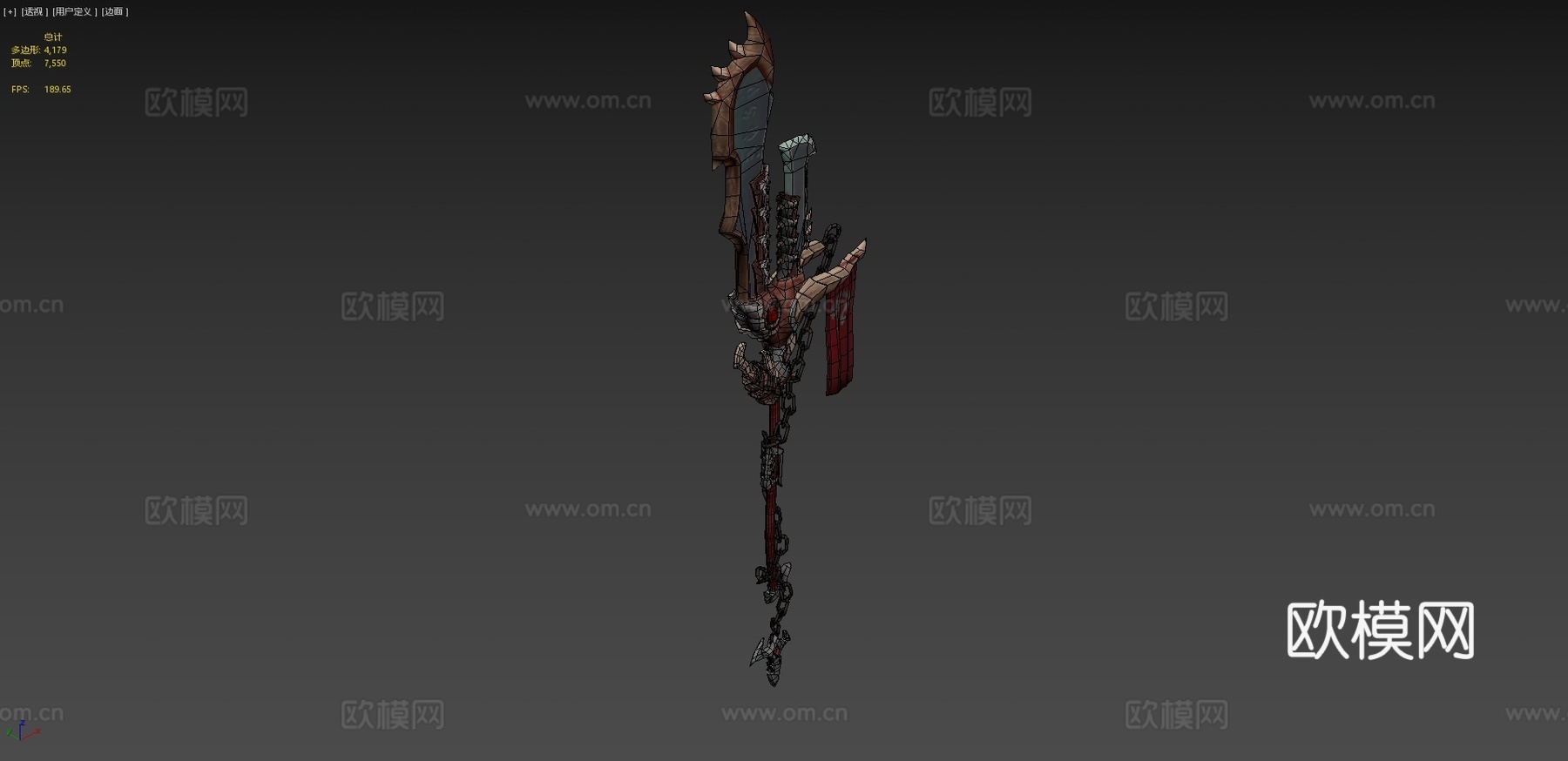 瓦拉斯塔兹重铸战锤3d模型