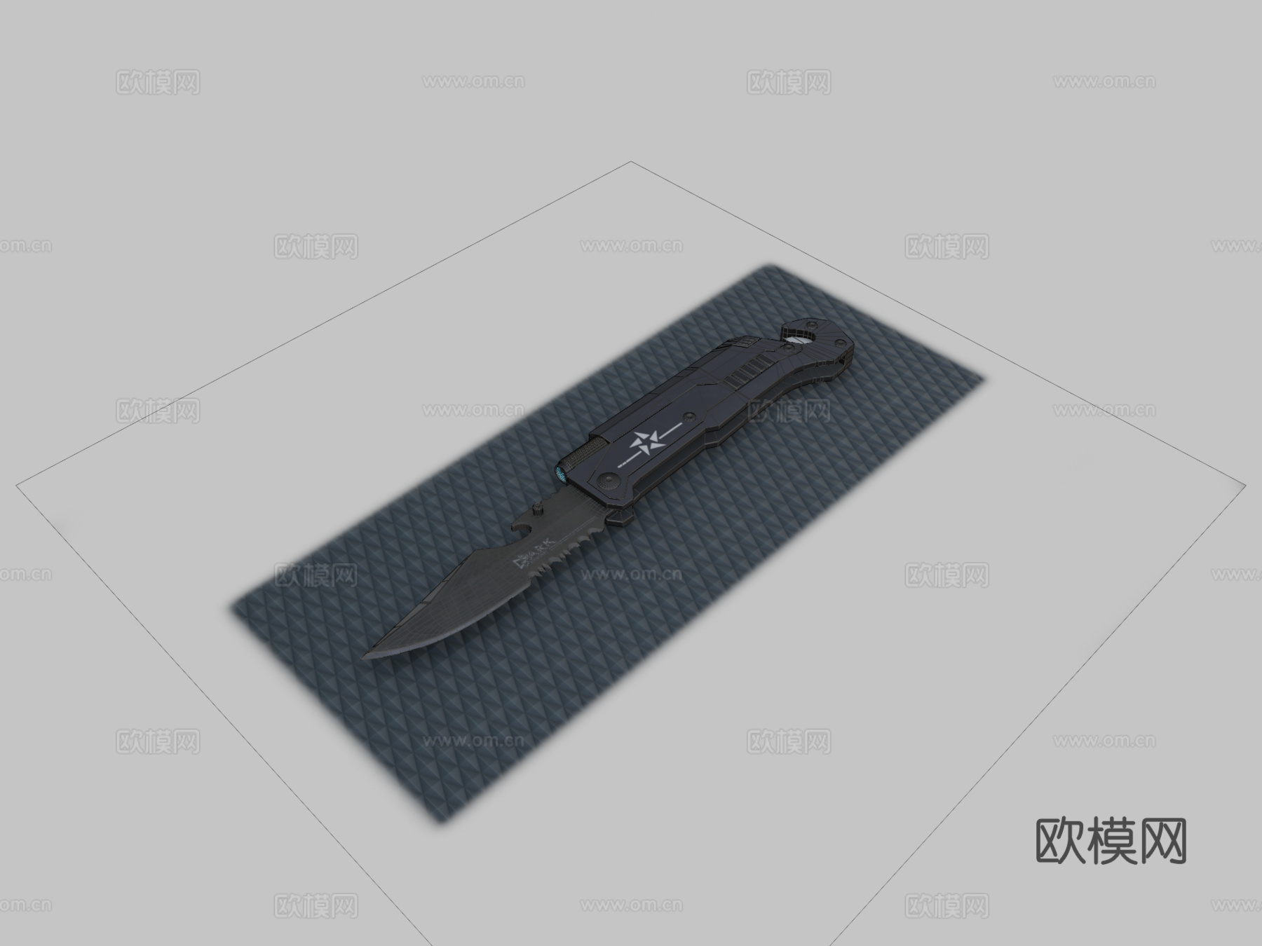 战斗匕首3d模型