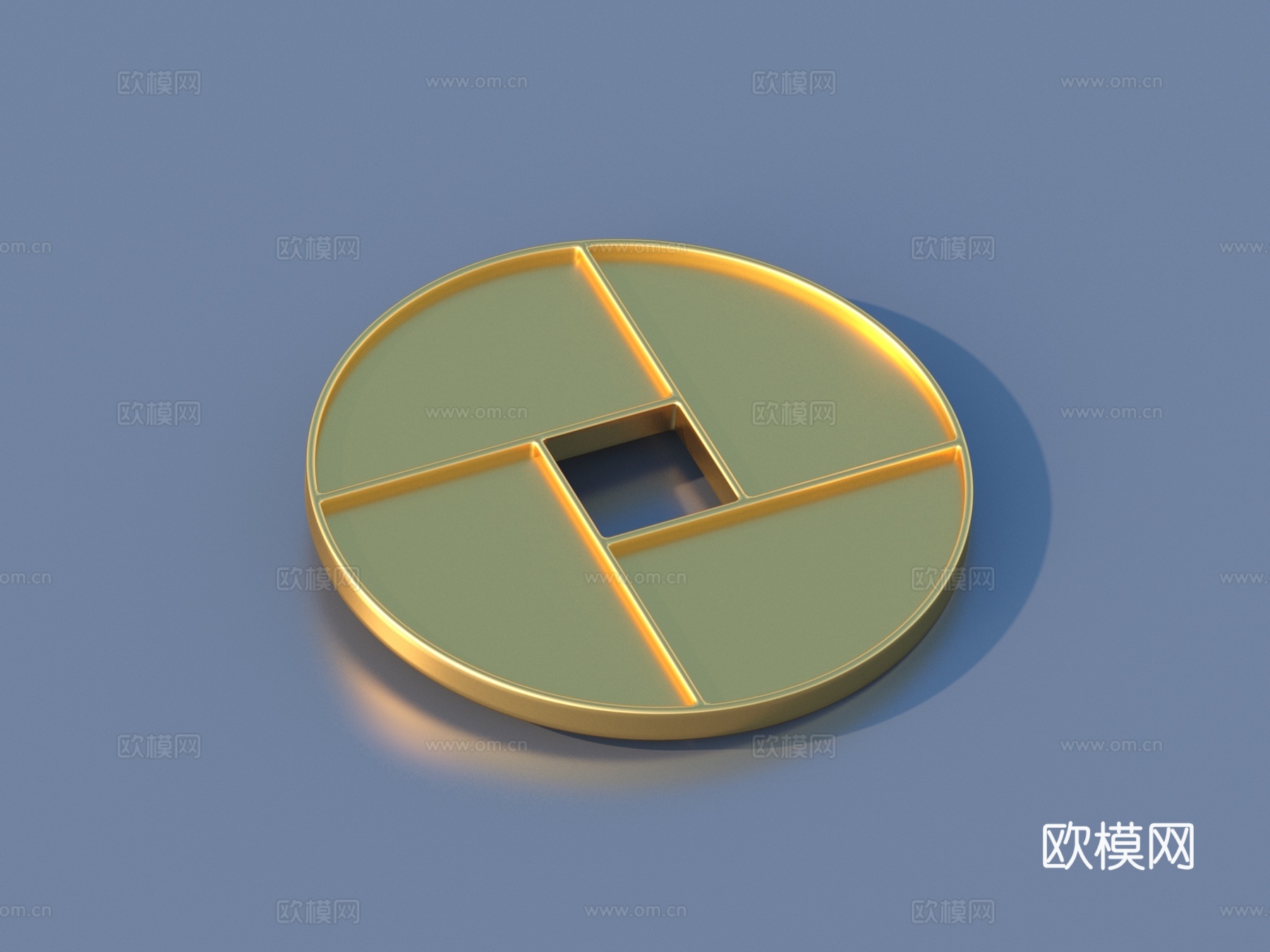 铜钱 金币 玻璃球3d模型