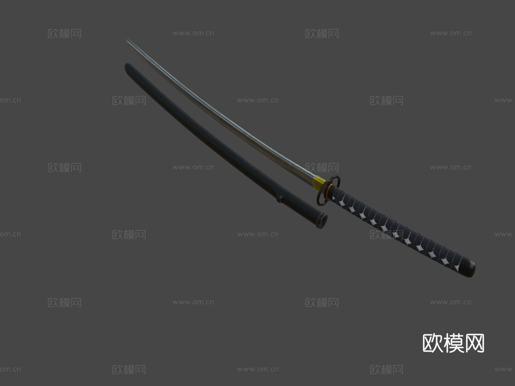 武士刀3d模型