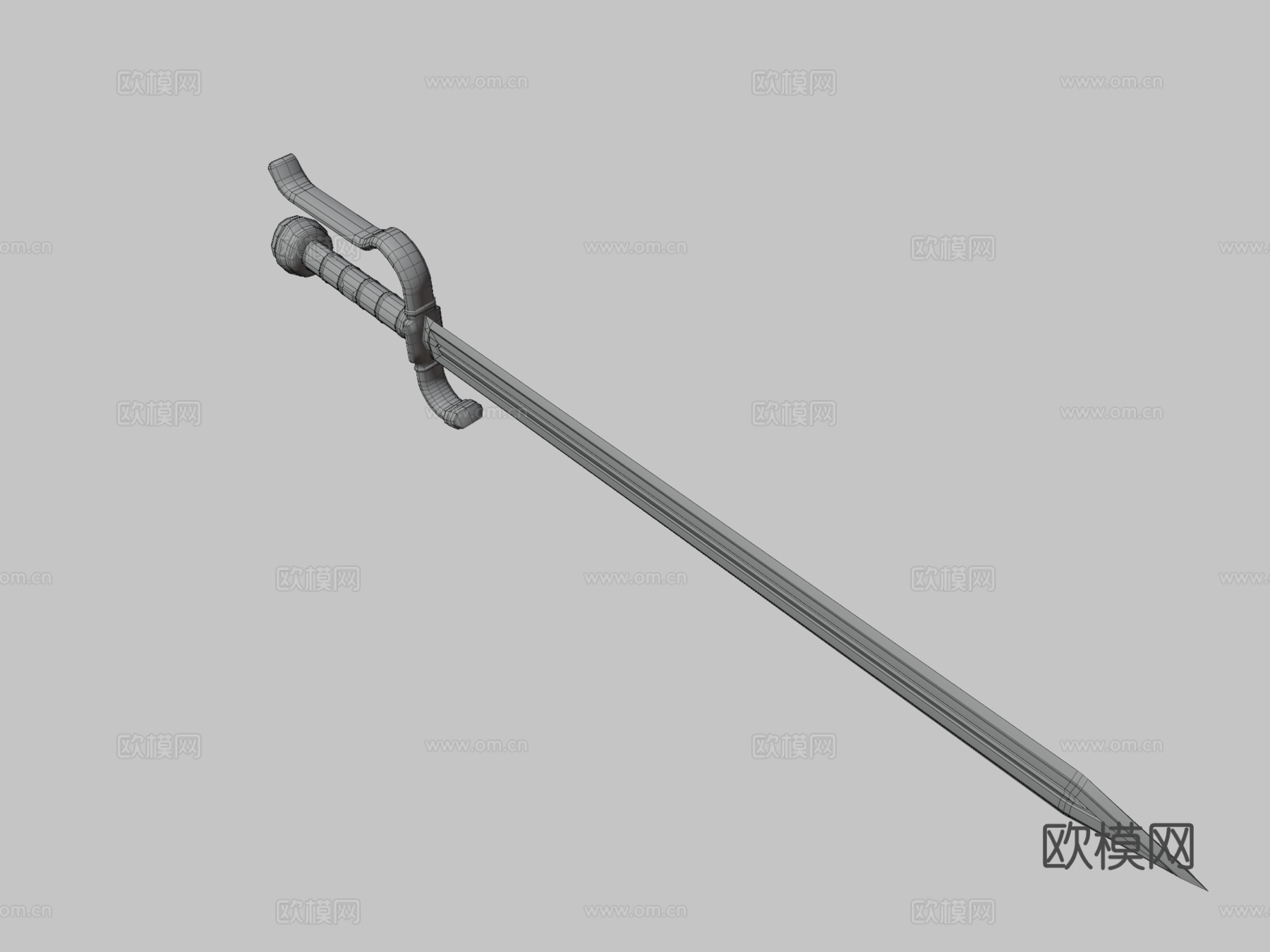 中世纪剑3d模型