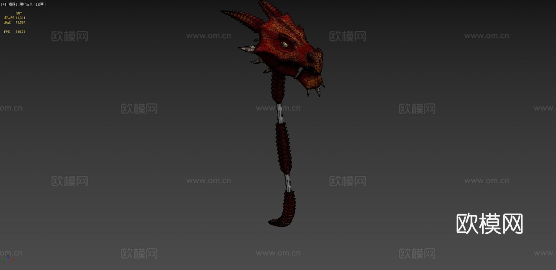 龙锤3d模型