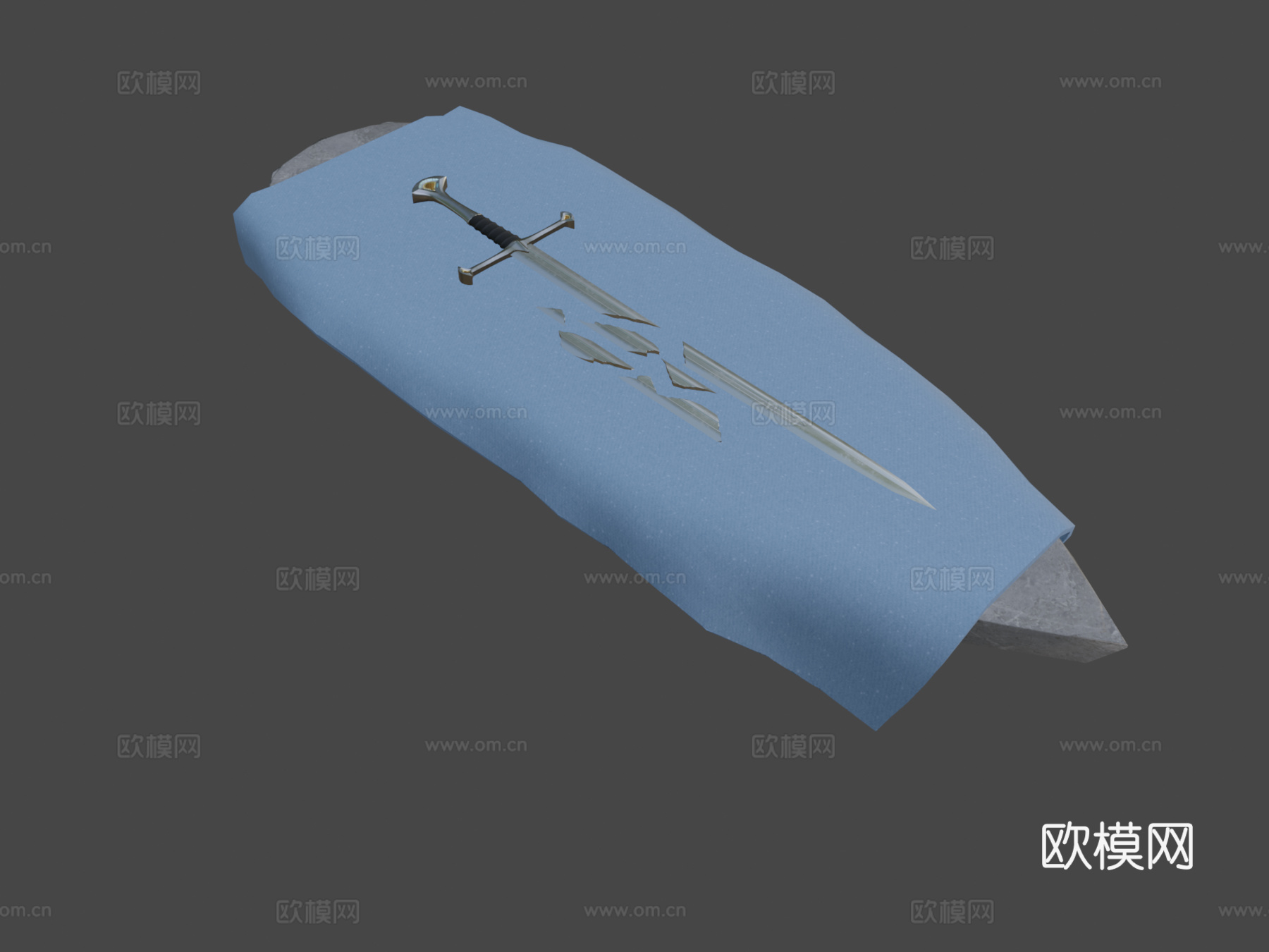 纳西尔圣剑3d模型