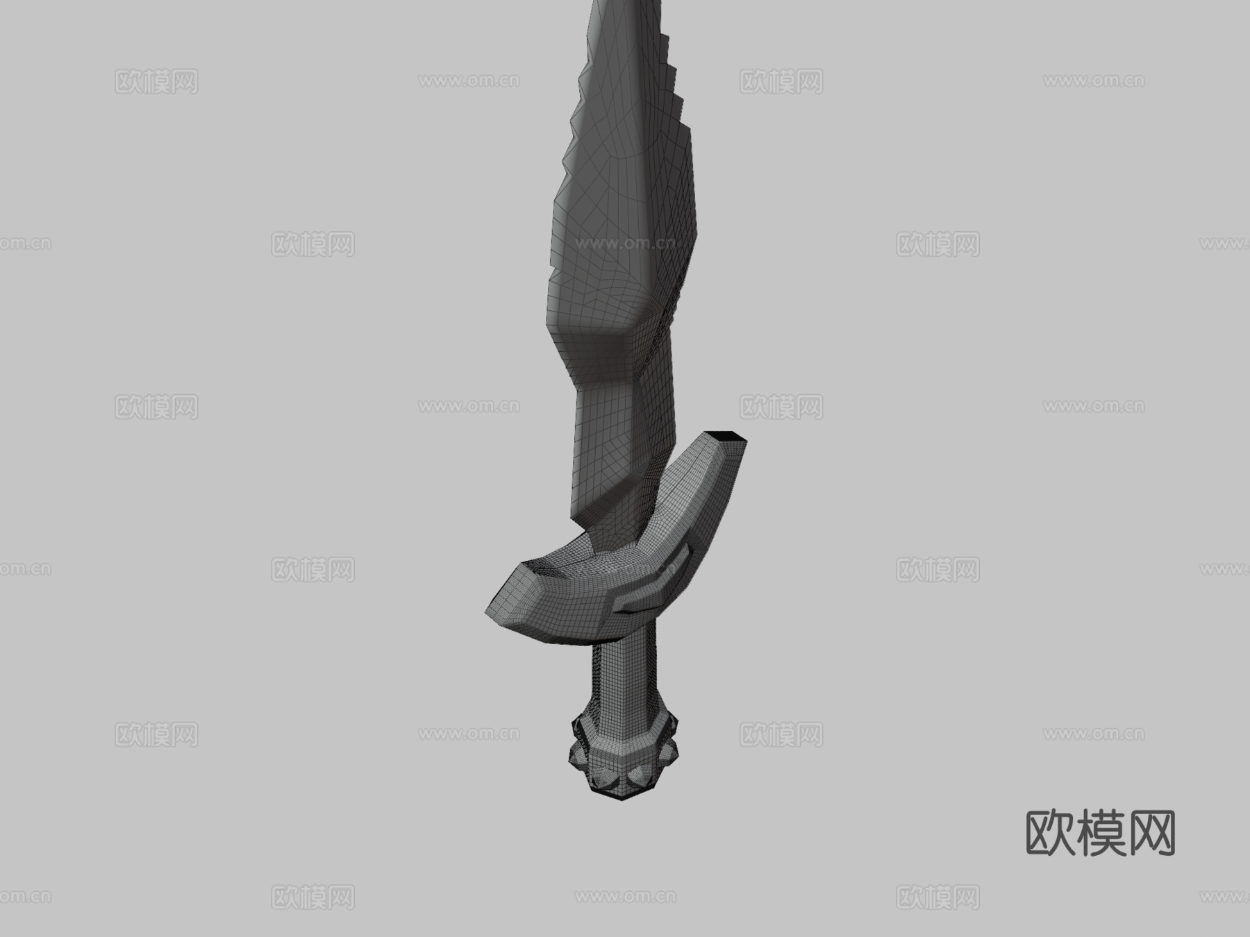 手绘剑3d模型