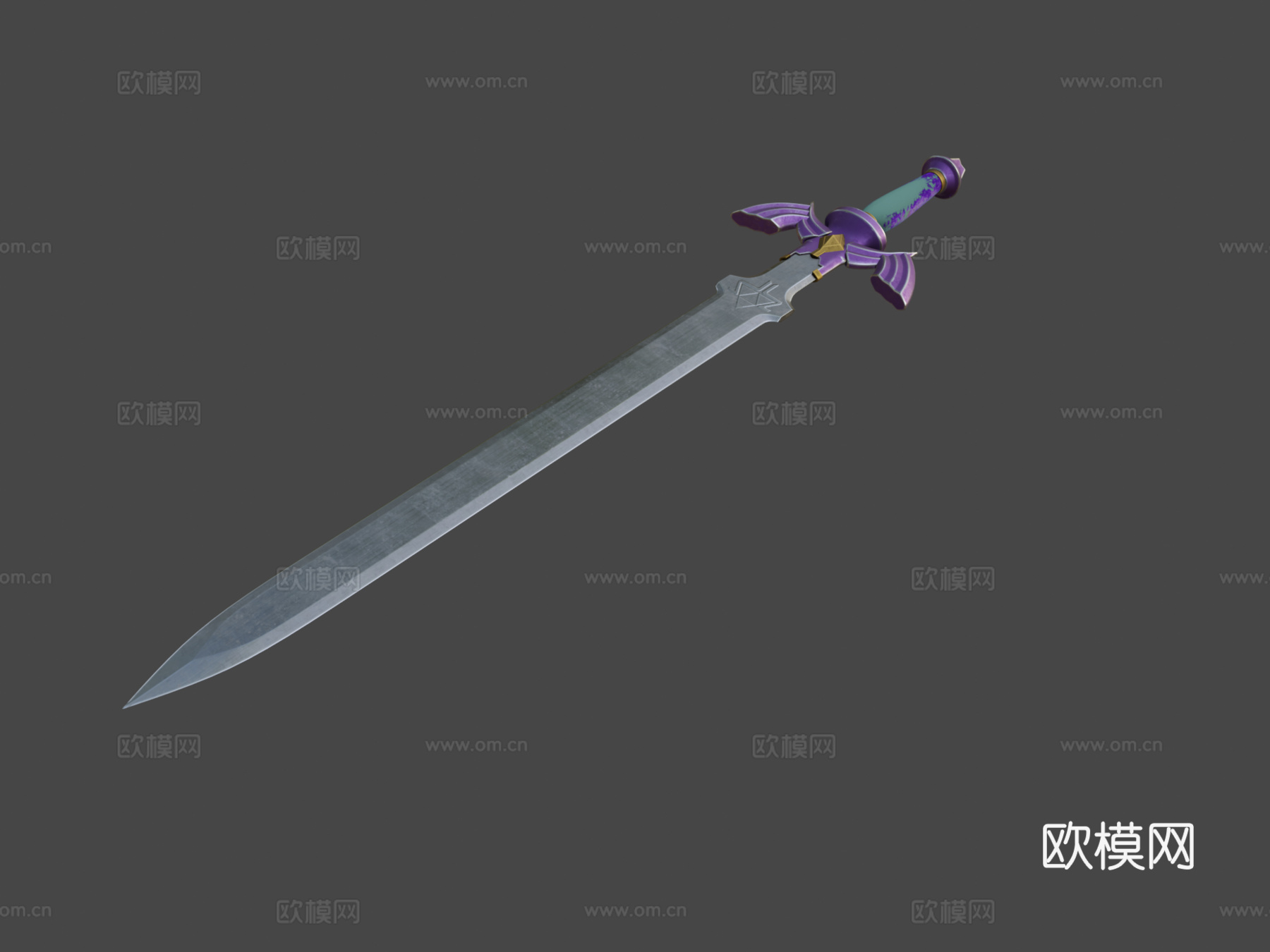 塞尔达传说大师剑3d模型
