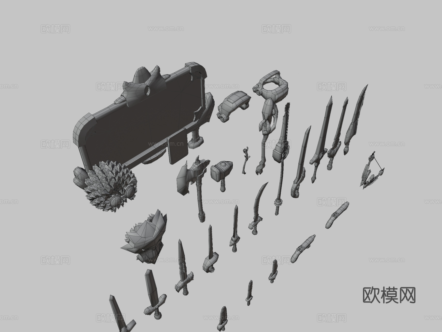 埃斯托拉之梦_武器装备合集3d模型