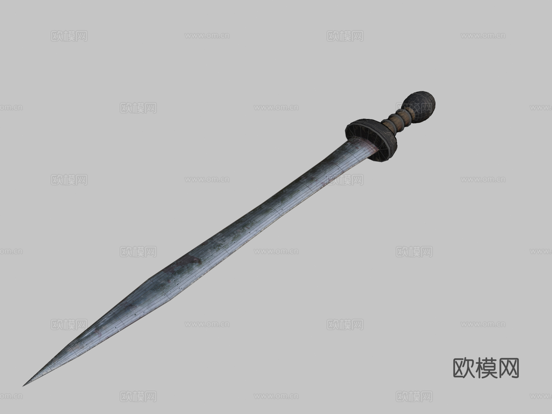 西班牙短剑su模型