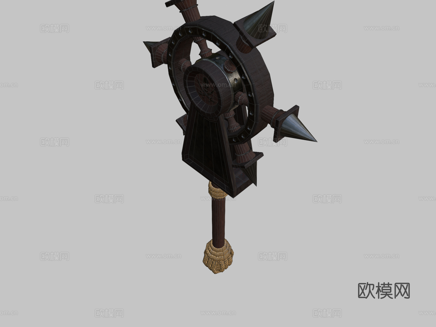 海盗武器-轮斧3d模型