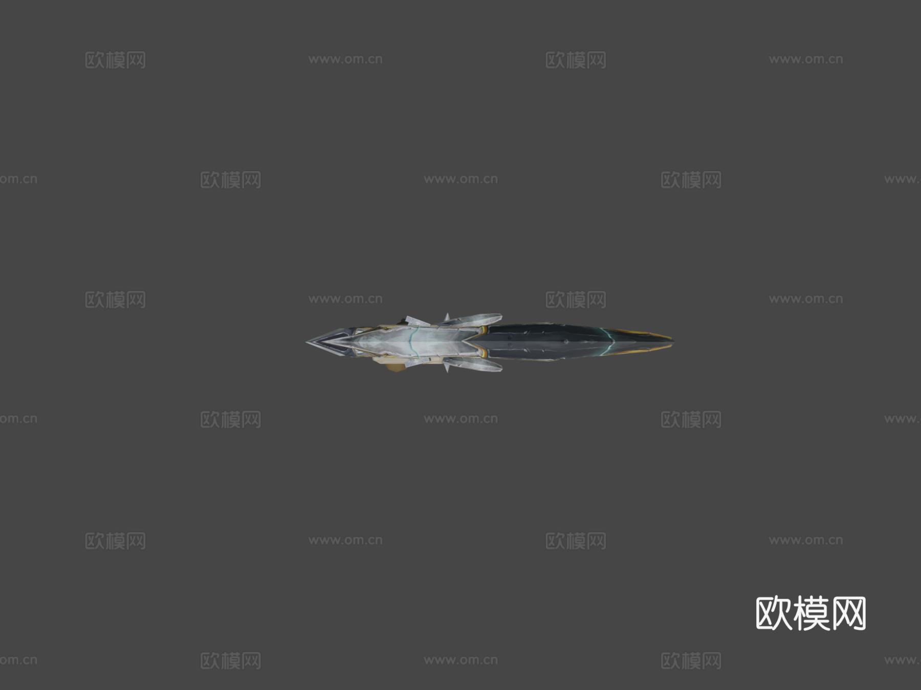 魔兽风格镰刀3d模型