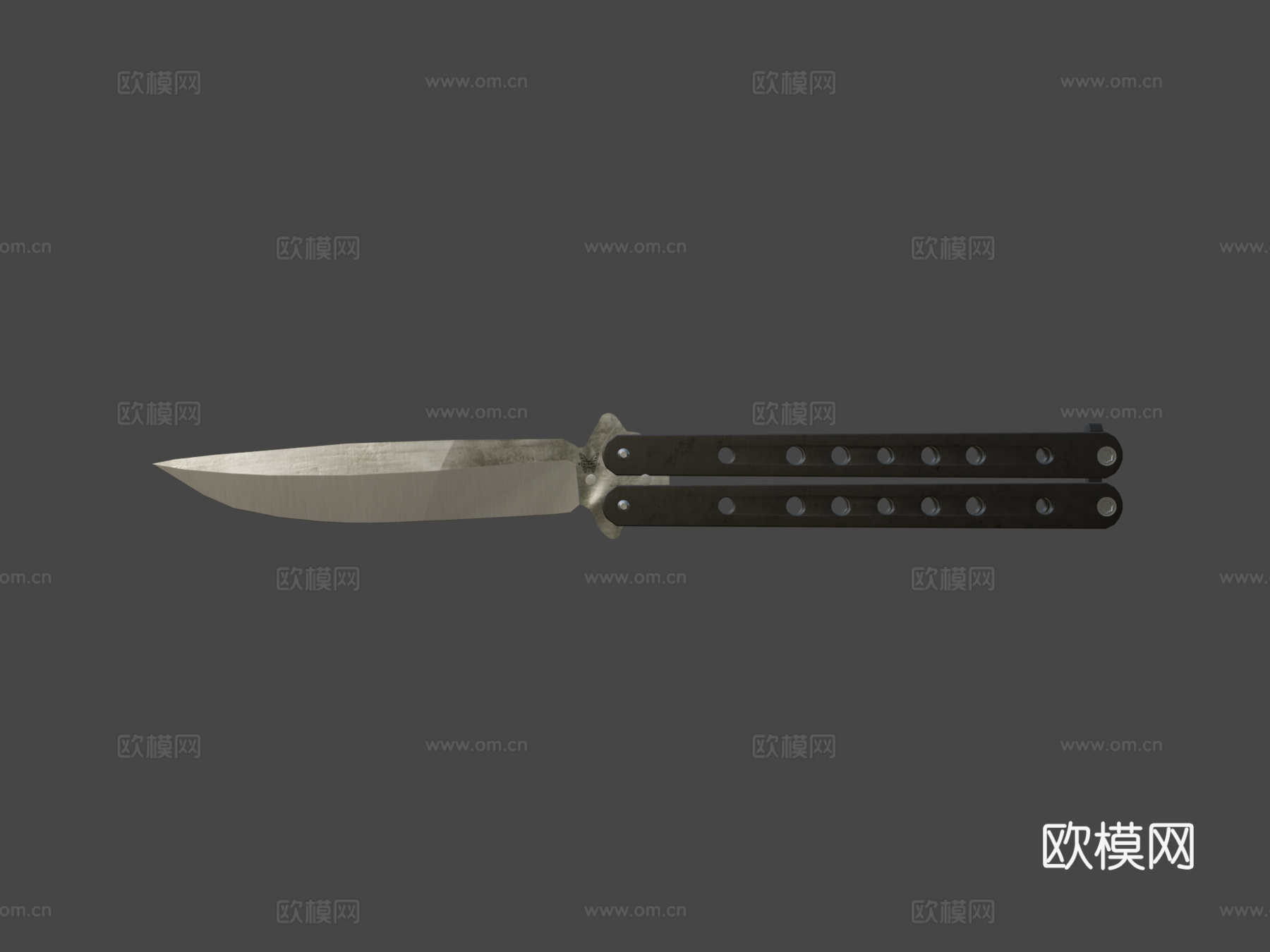 Benchmade蝴蝶刀3d模型