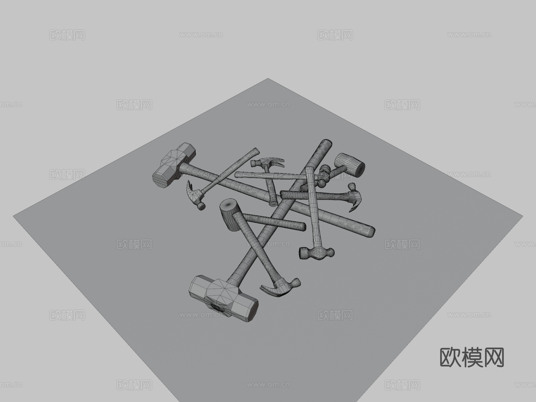 锤子套装su模型