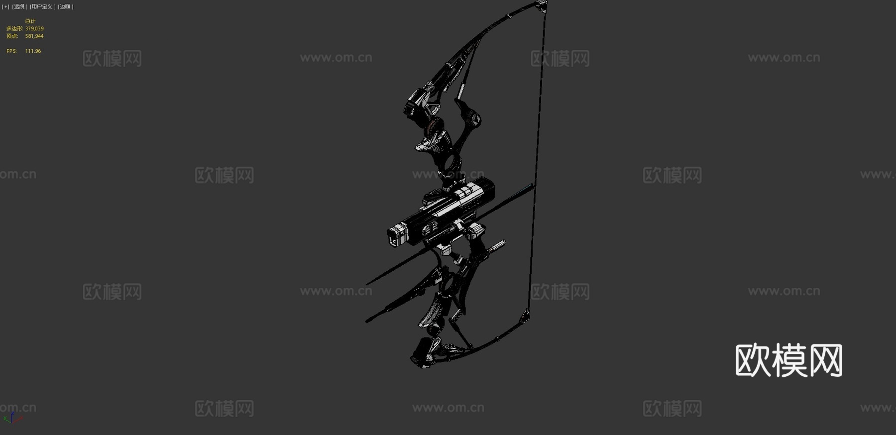 科幻弓3d模型