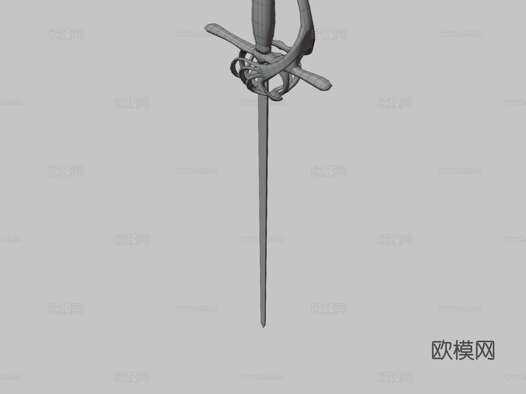 刺剑3d模型