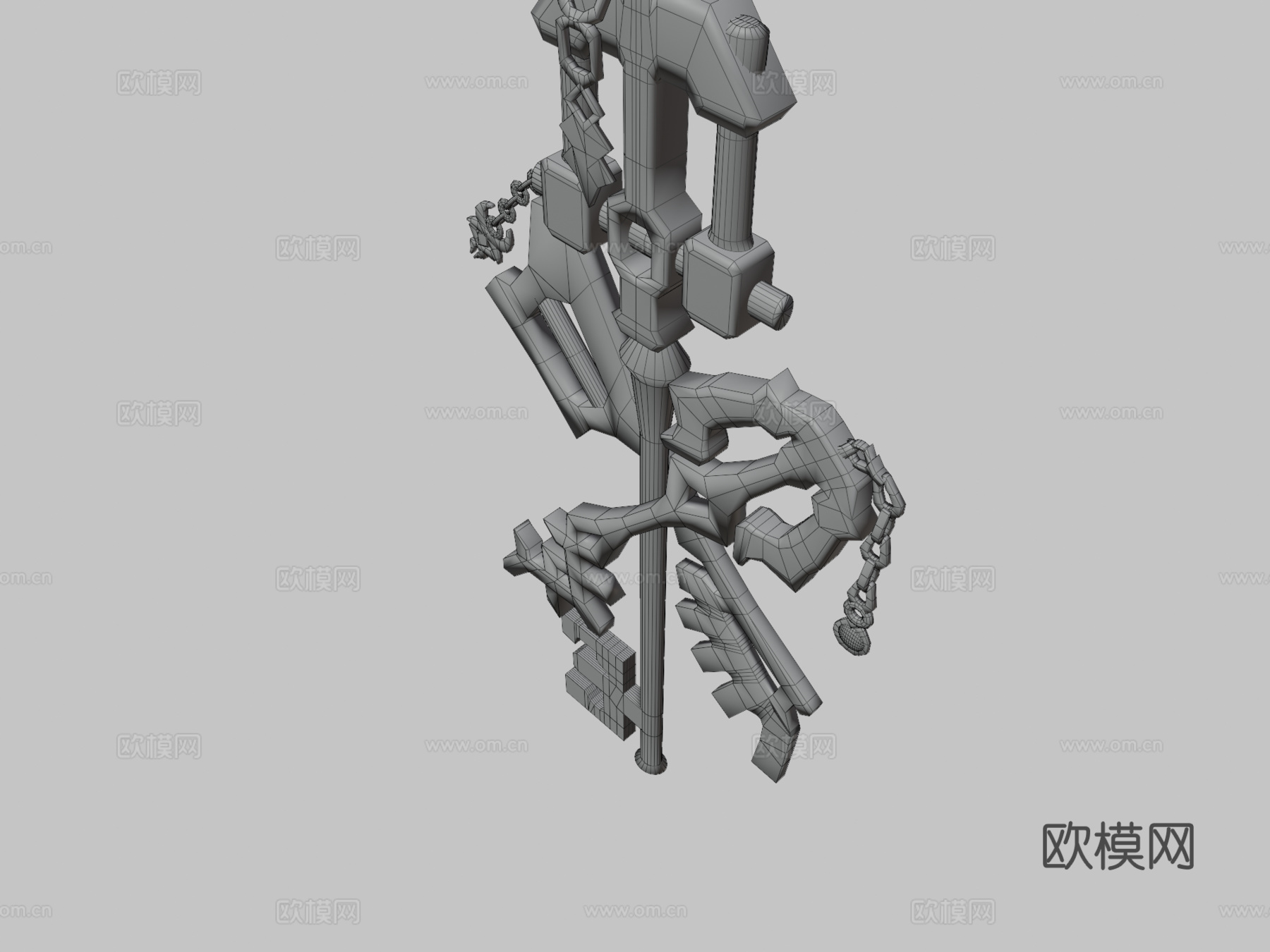 钥匙刃3d模型