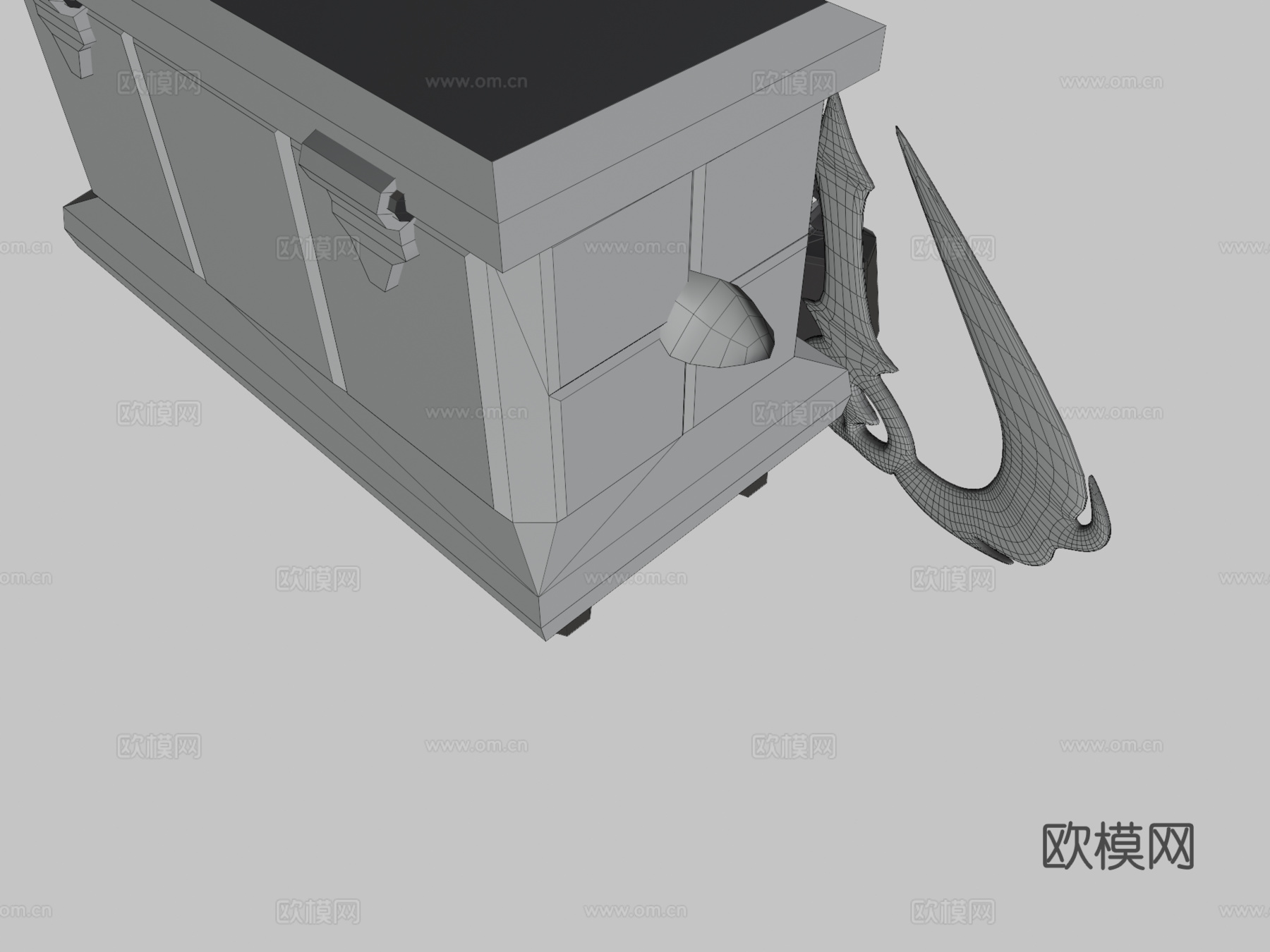 树干、剑与灵药3d模型