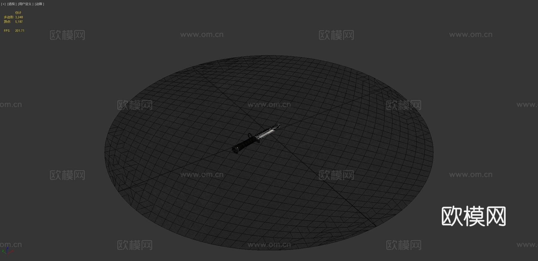 M9刺刀3d模型