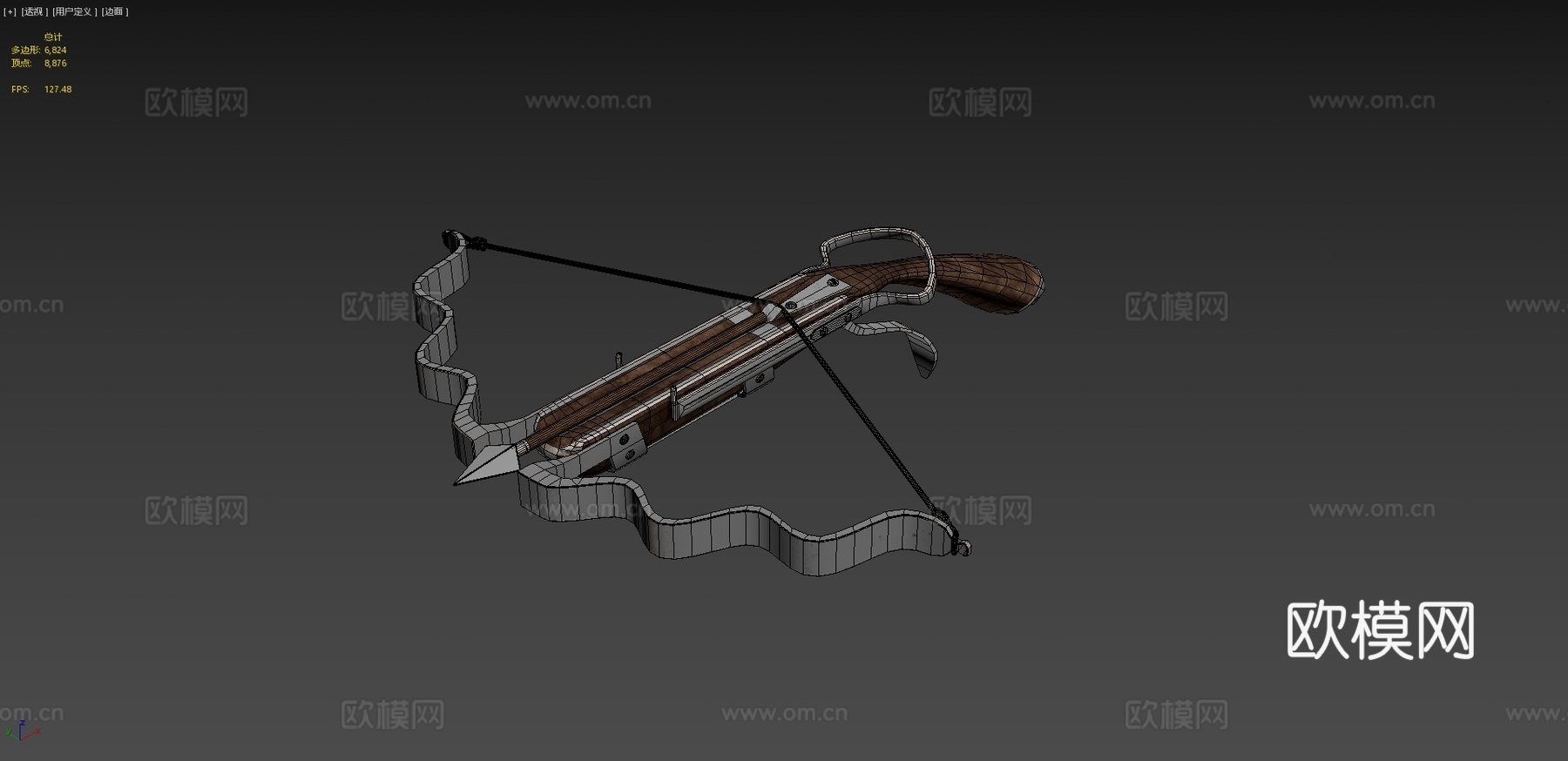 索尼娅的中型单手弩3d模型