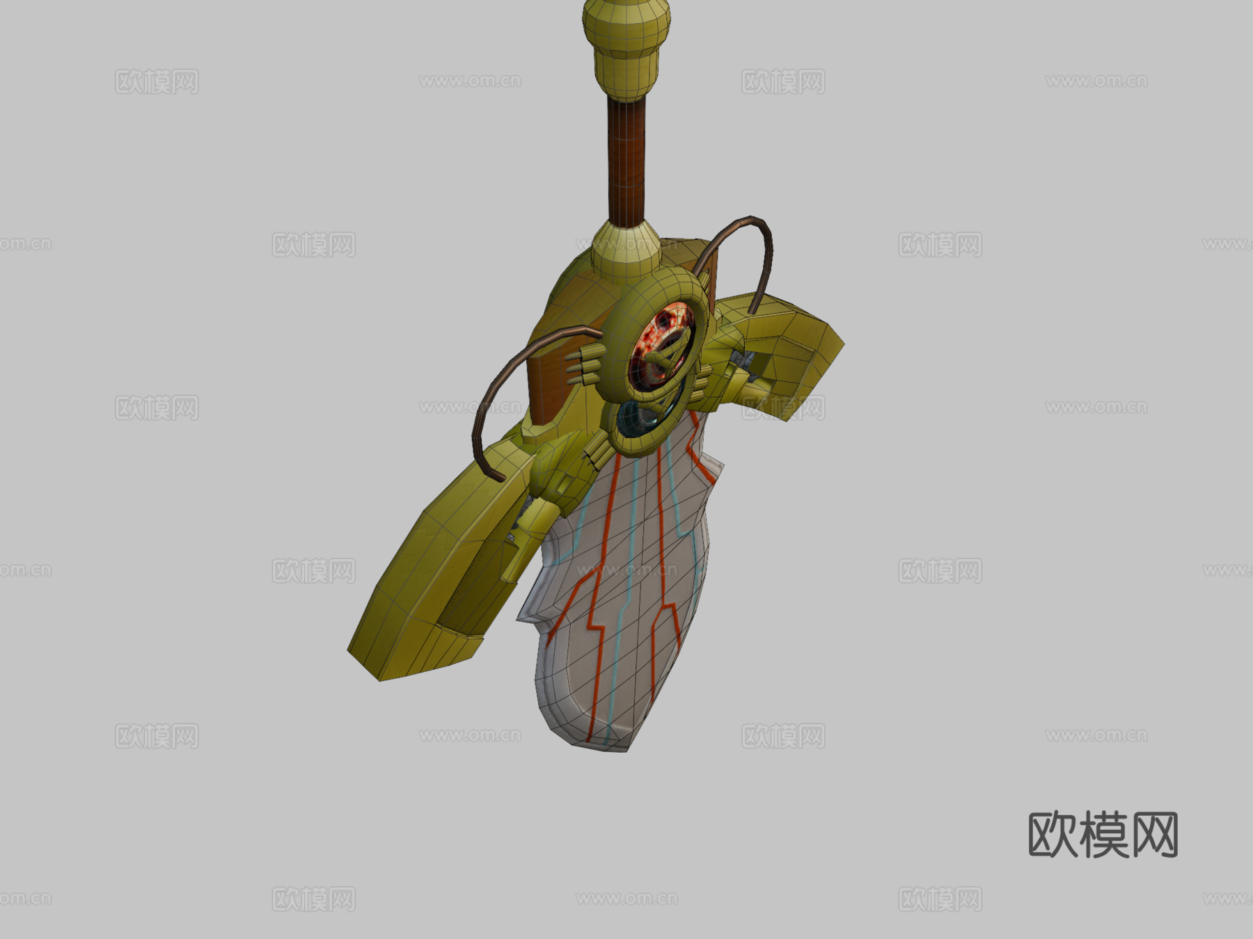 游戏王神器杜兰达尔3d模型