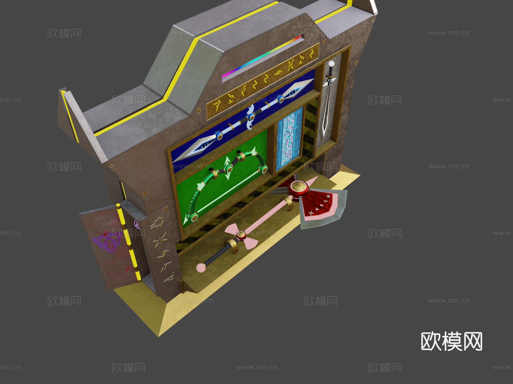 复合资产-Tek的武器柜3d模型