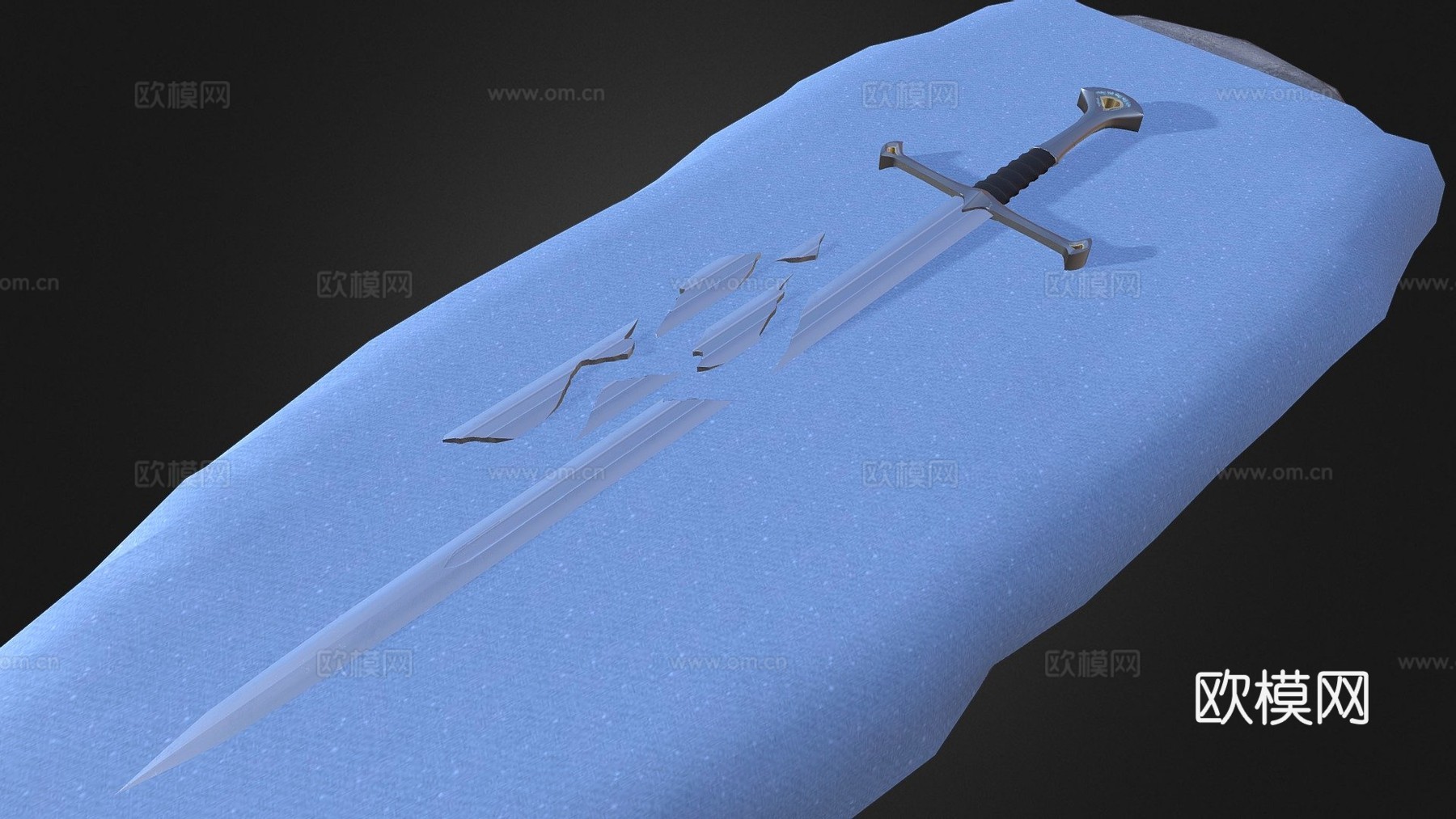 纳西尔圣剑3d模型