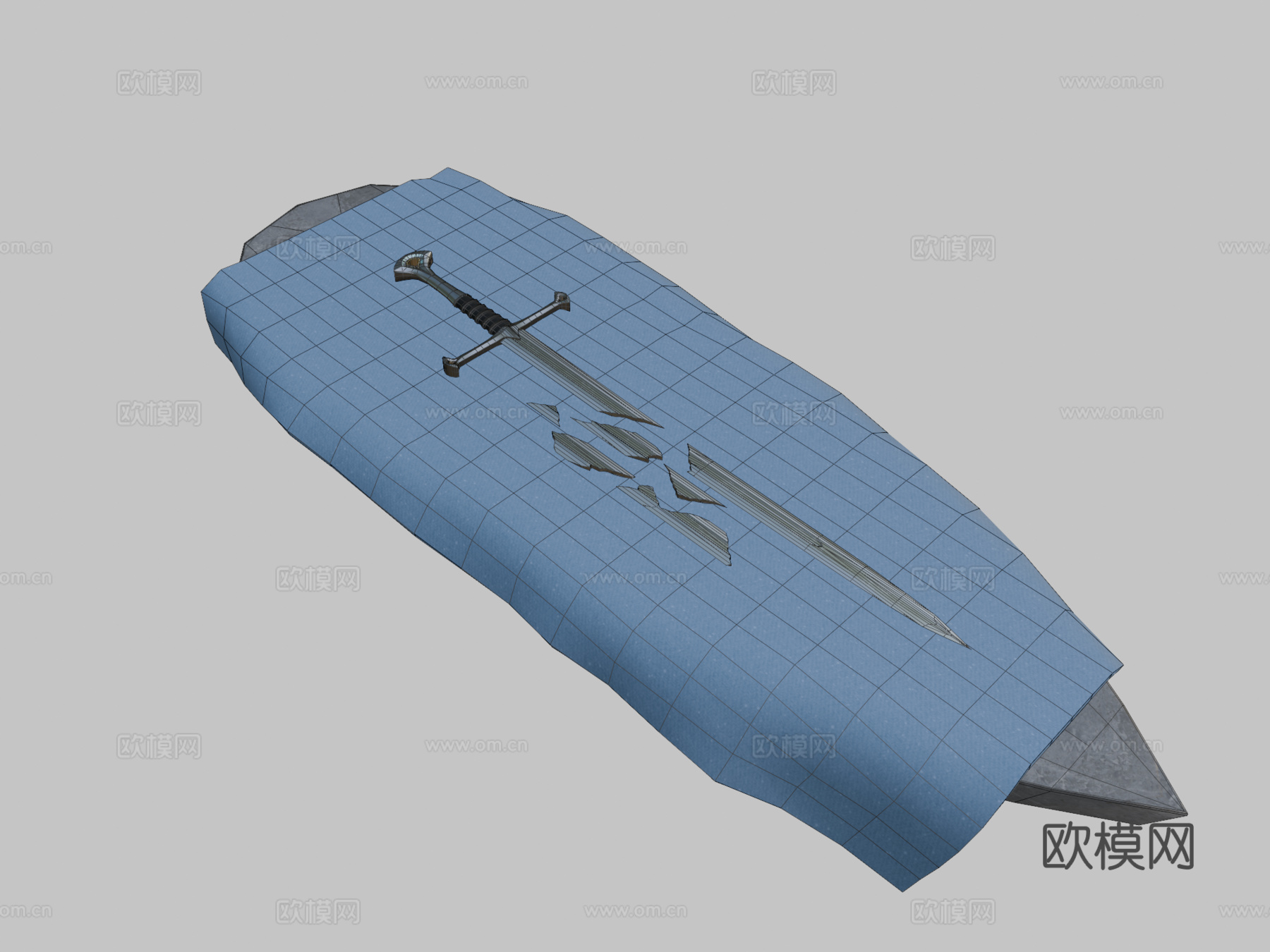 纳西尔圣剑3d模型