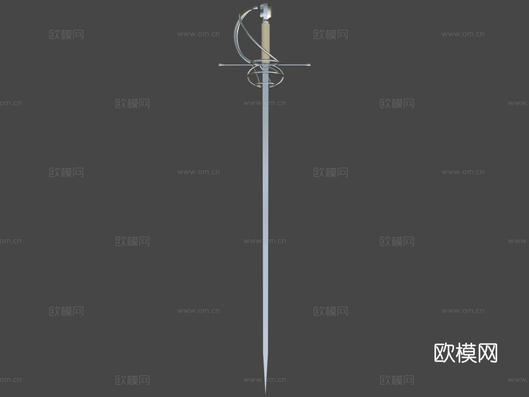 刺剑3d模型