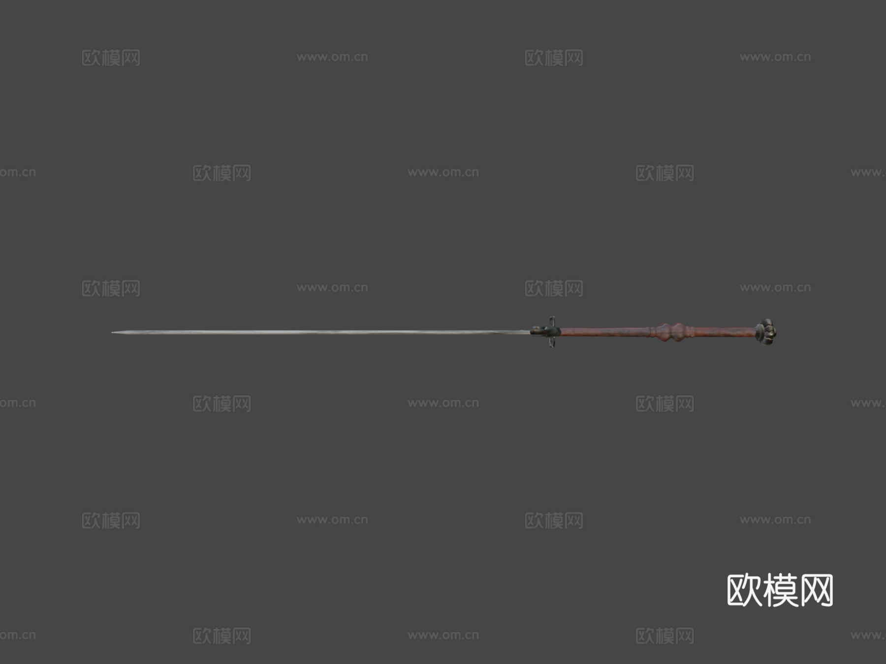 双手巨剑_PBR3d模型