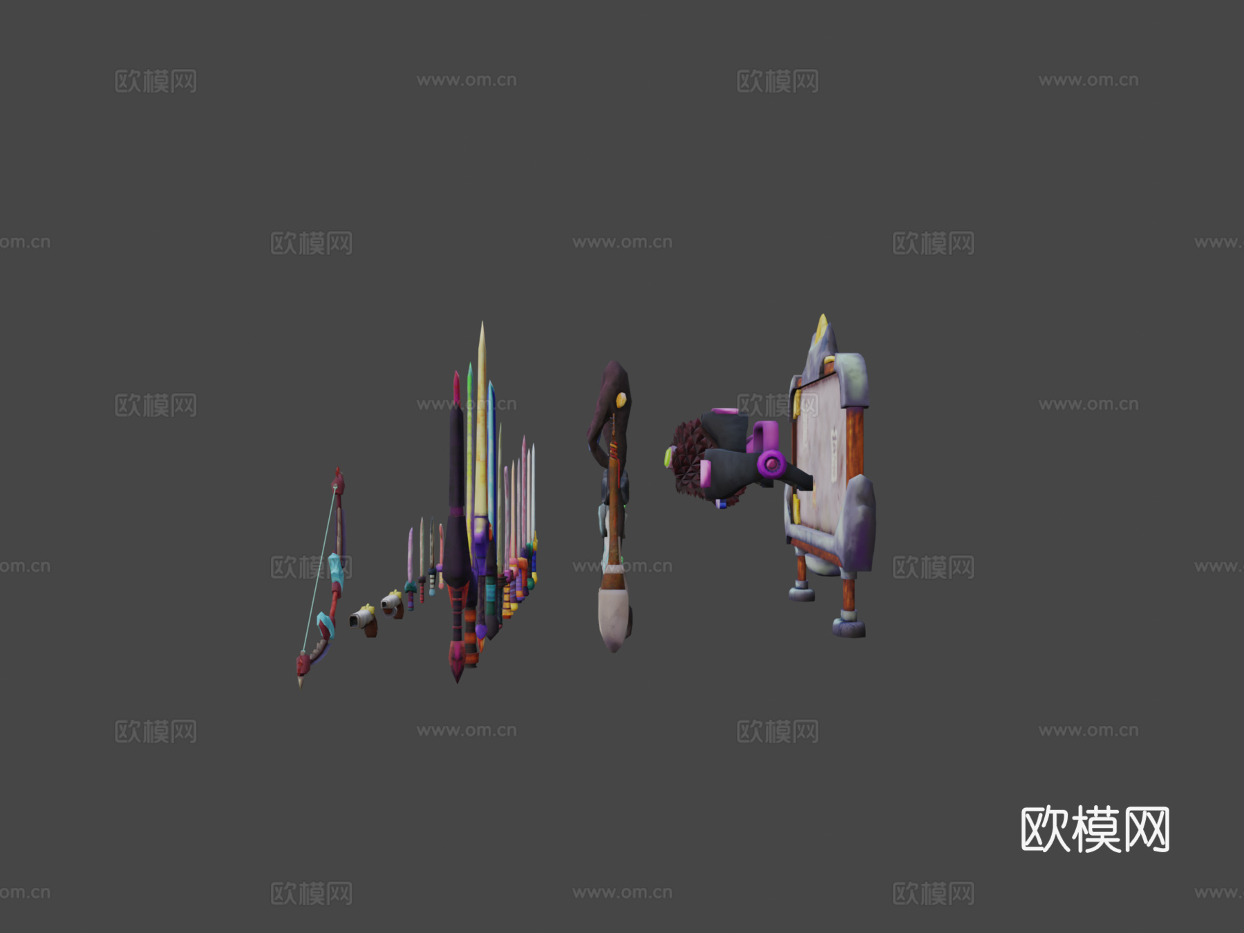 埃斯托拉之梦_武器装备合集3d模型