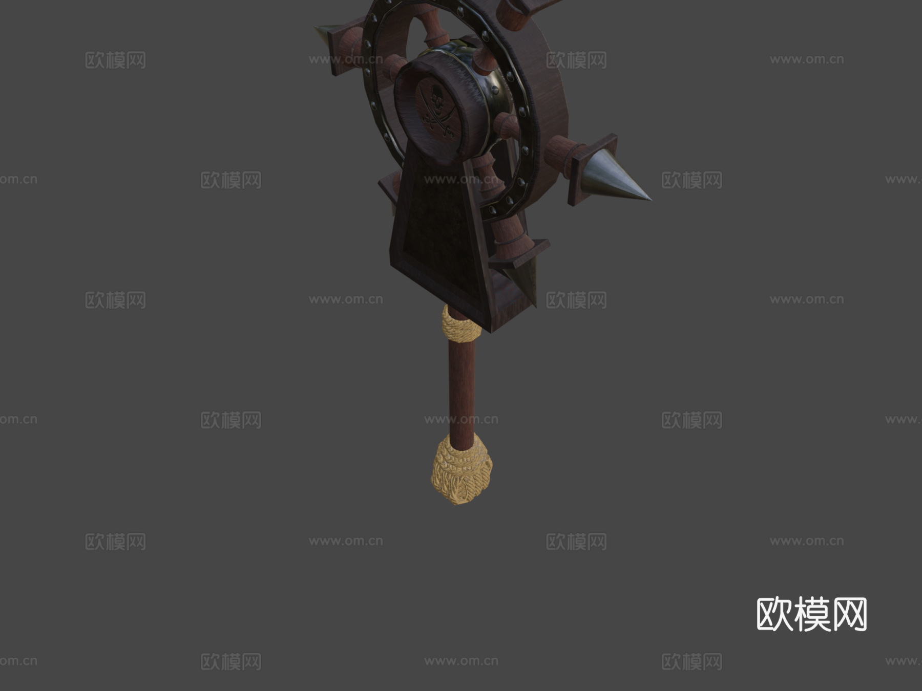 海盗武器-轮斧3d模型