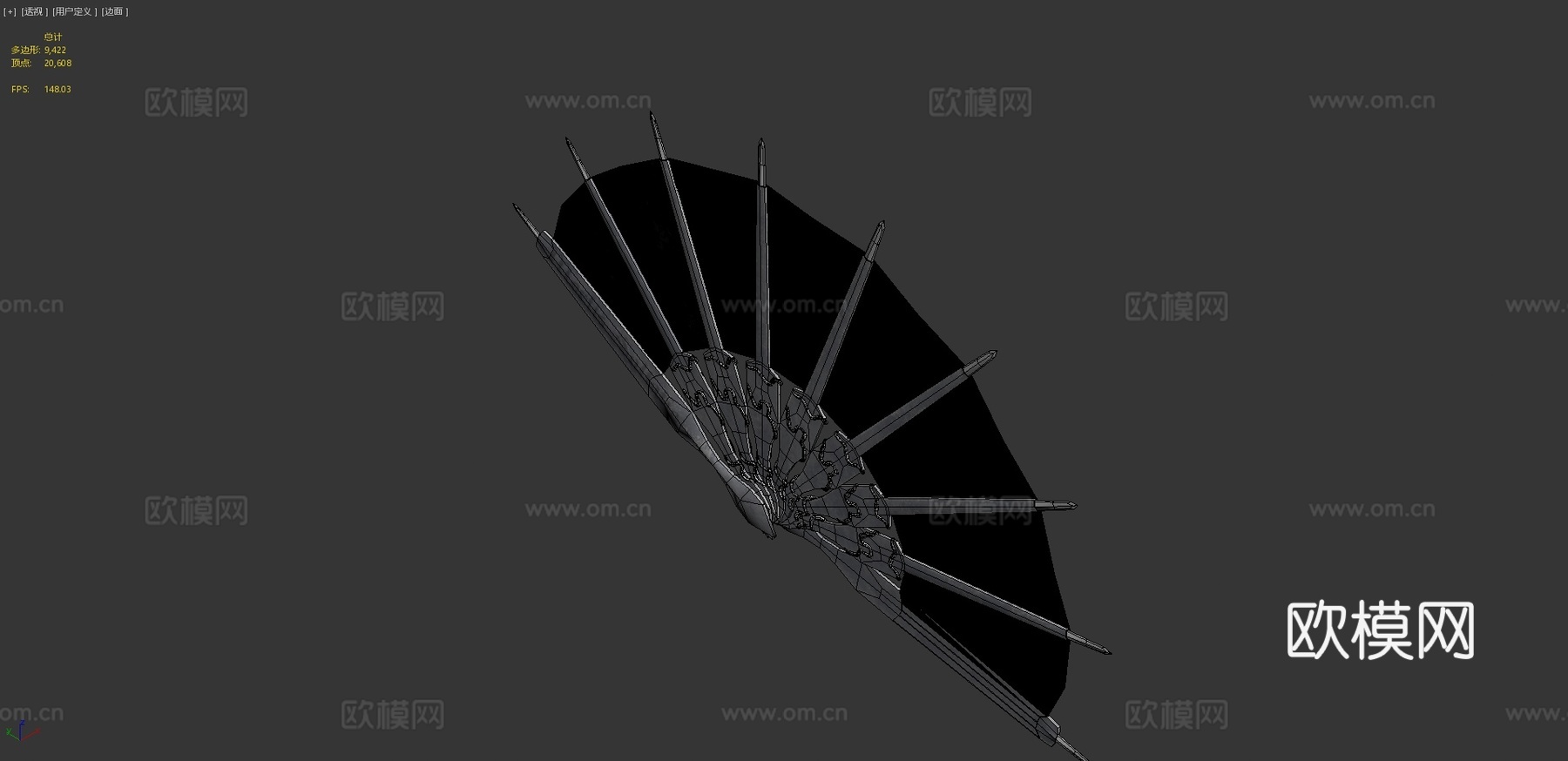 扇=死亡之舞=3d模型