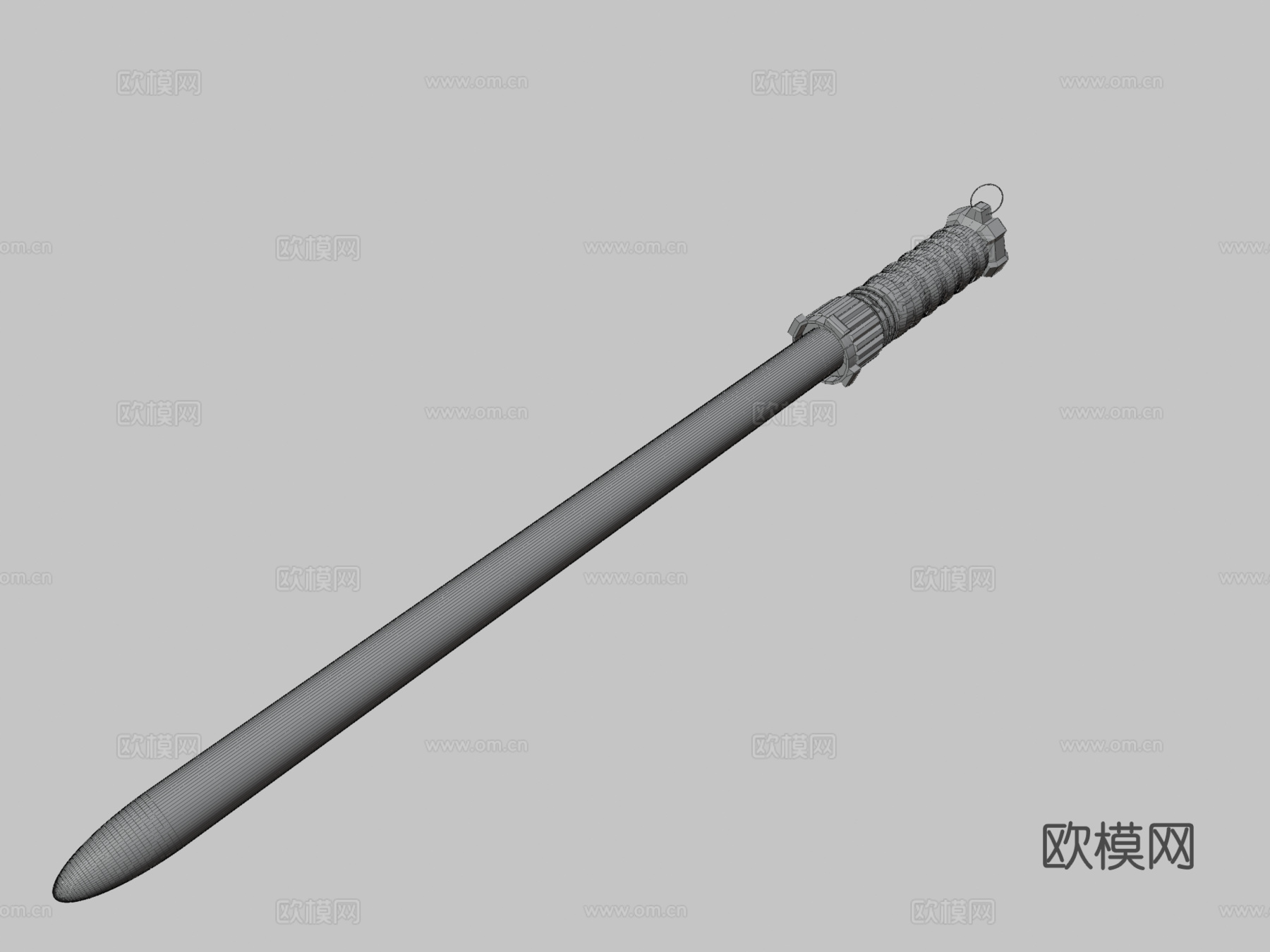 光剑-绿色3d模型