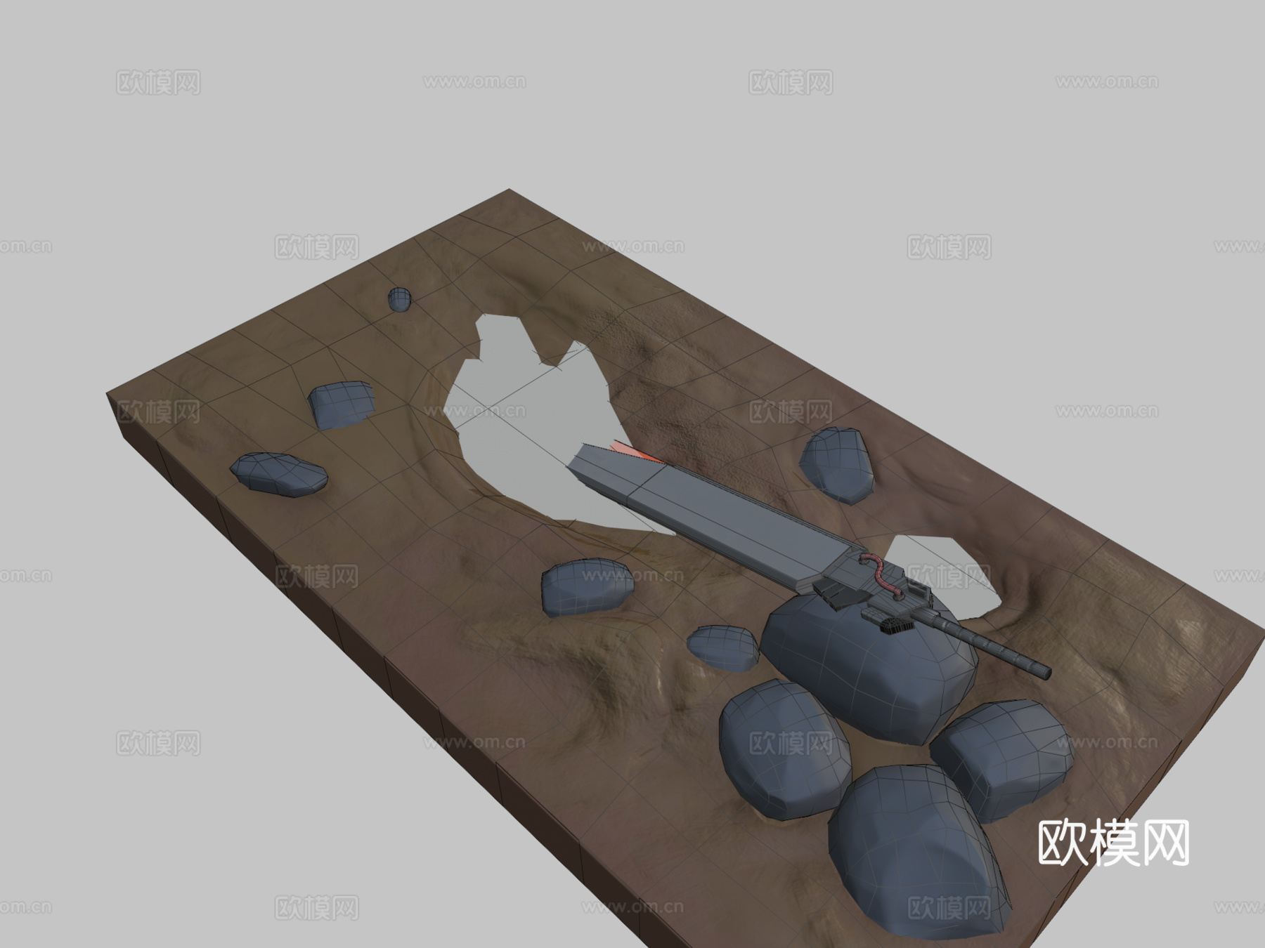 科幻剑3d模型