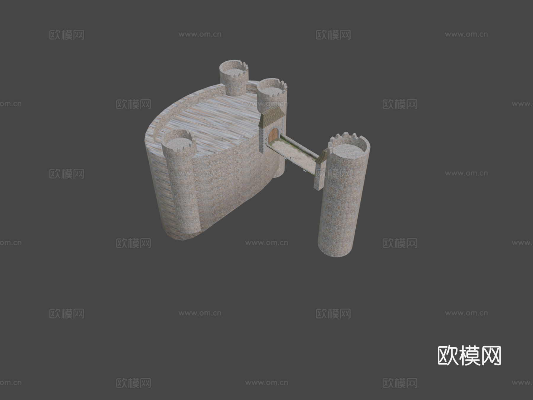 凸缘权杖与塔桥3d模型