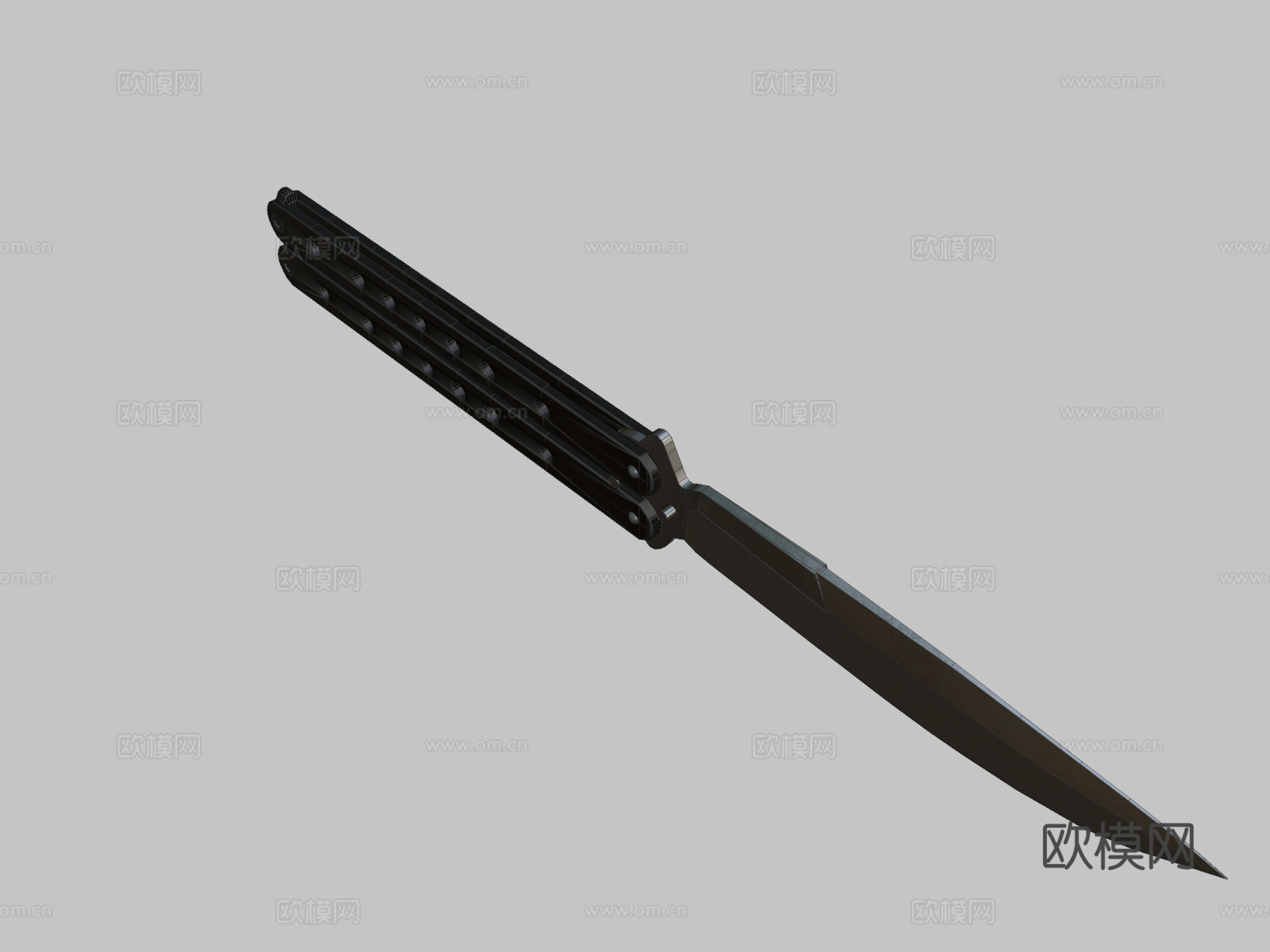 Benchmade蝴蝶刀3d模型