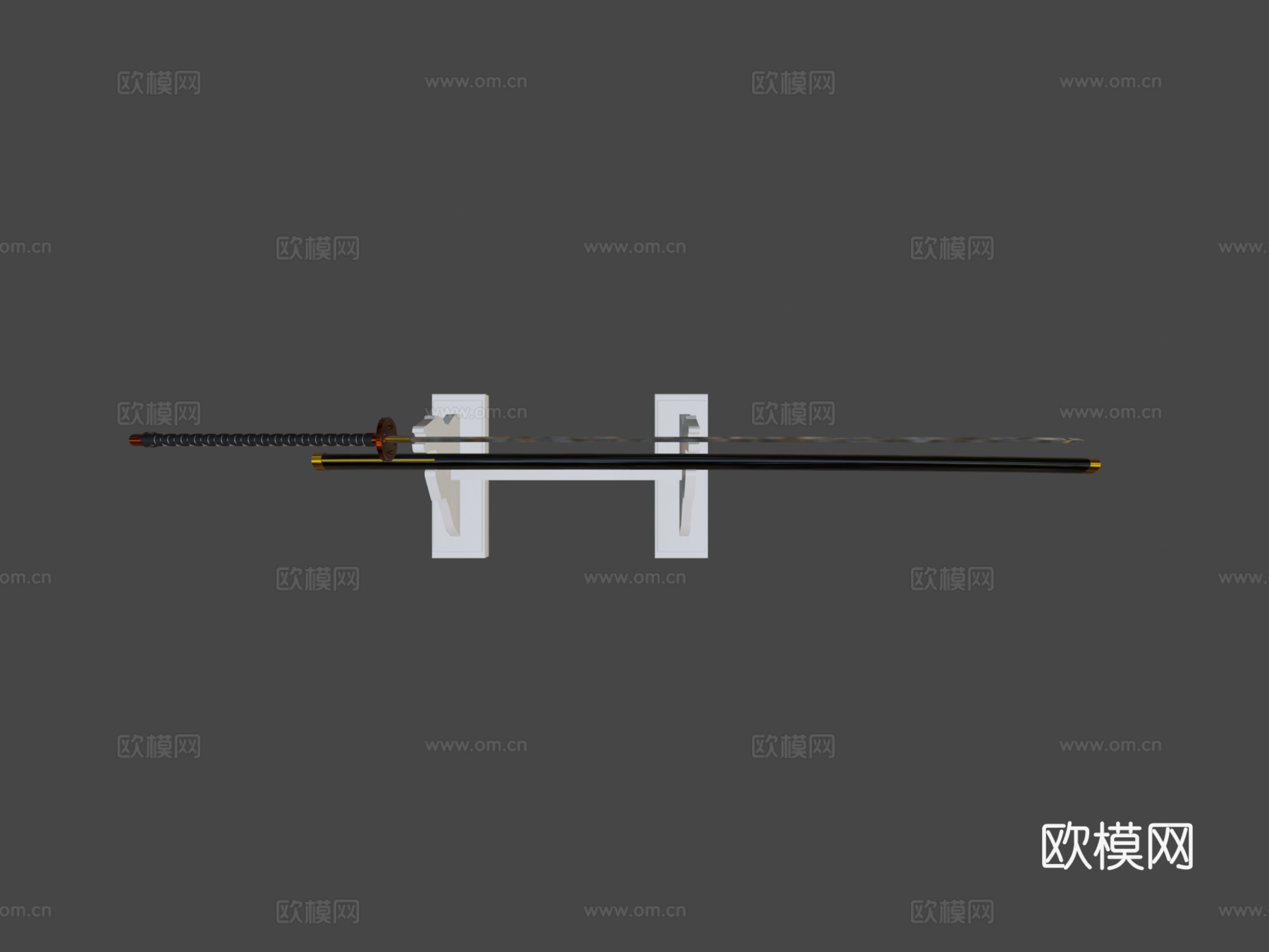 武士刀3d模型